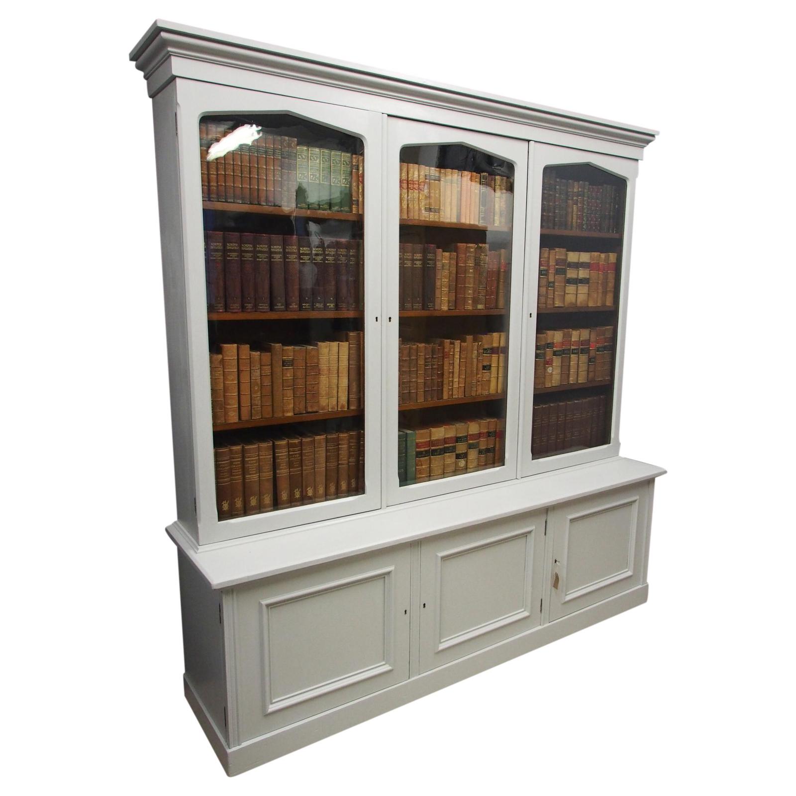 Victorian Painted Hardwood Cabinet Bookcase (1 of 11) Victorian Painted Hardwood Cabinet Bookcase (1 of 11)