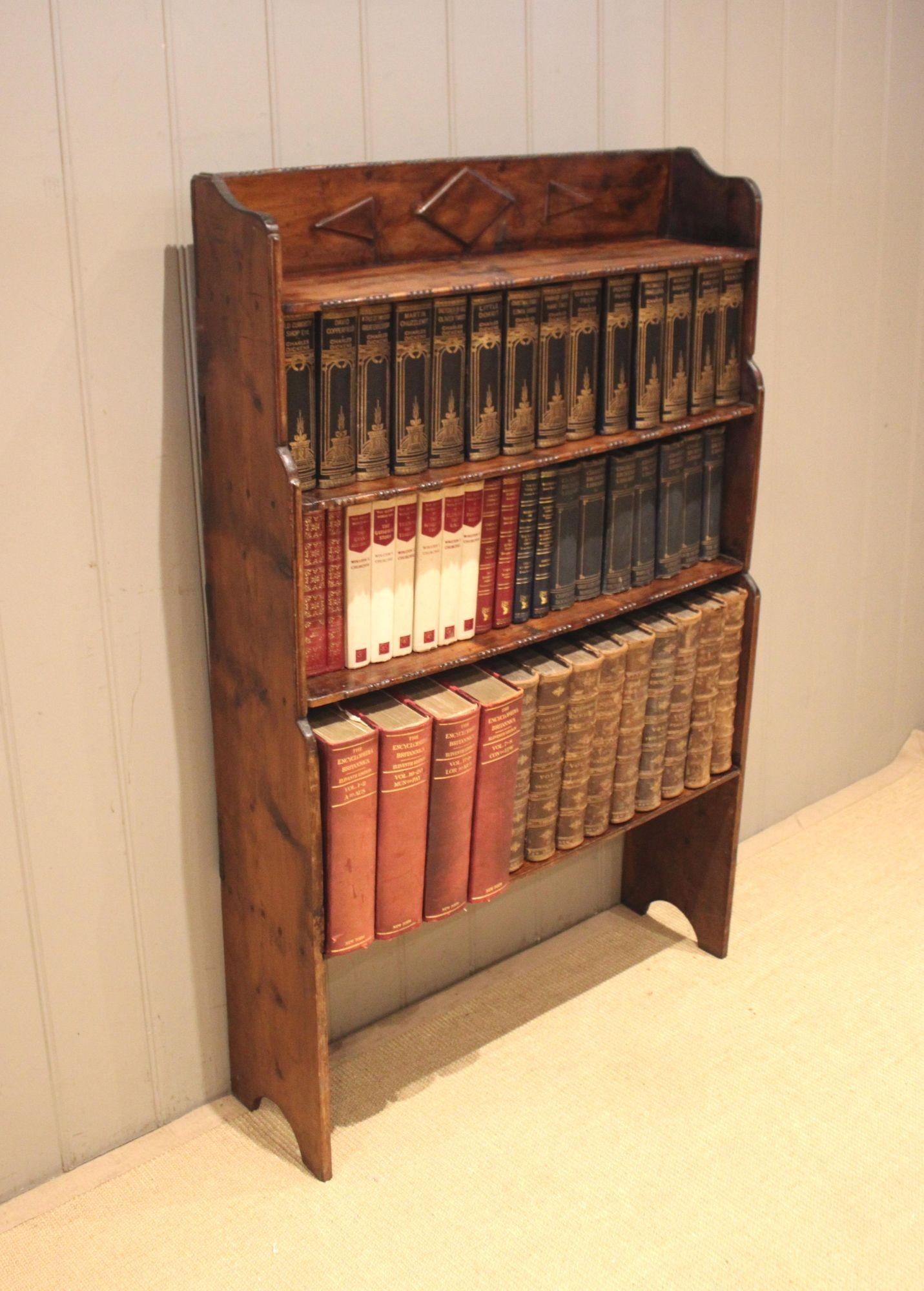 Rustic Deal Wood Open Bookcase (1 of 12)