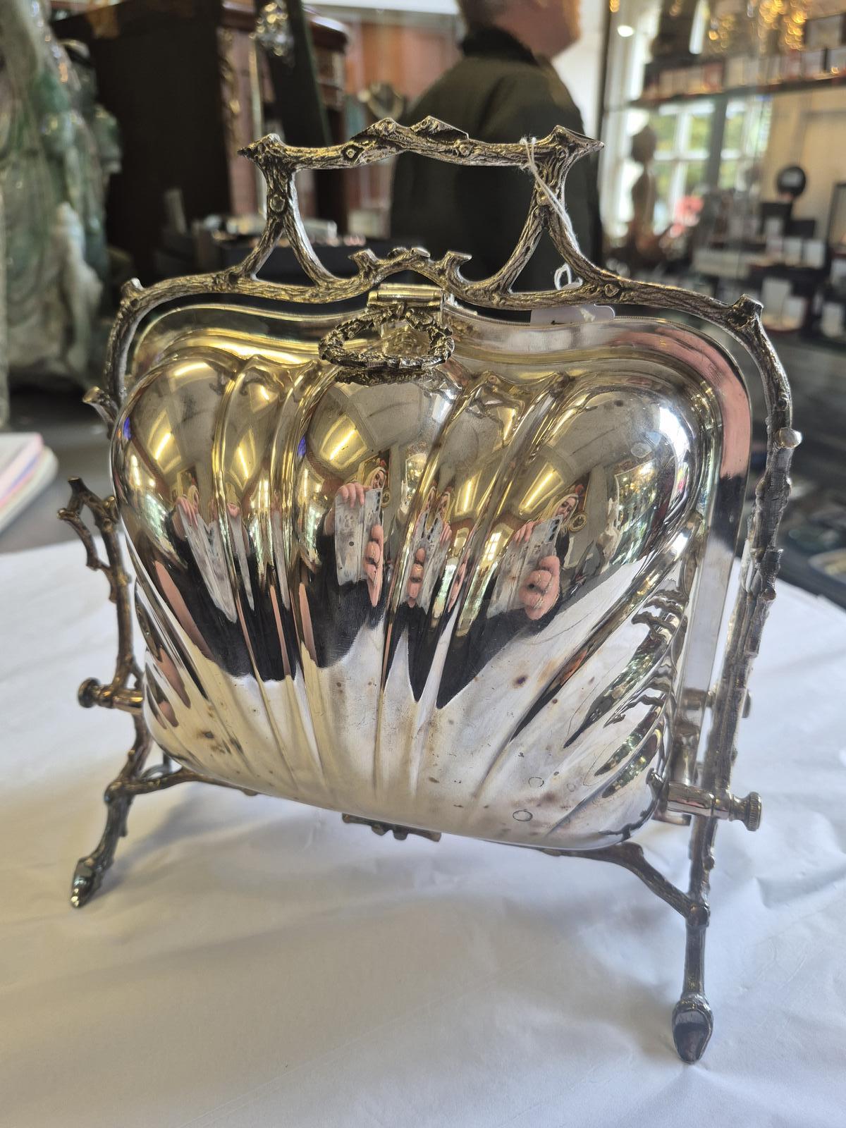 This is a Victorian Silver Plated Folding Biscuit Box (1 of 6) This is a Victorian Silver Plated Folding Biscuit Box (1 of 6)