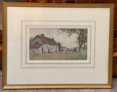 John McDougal Watercolour - Port St Mary, Isle of Man (1 of 2)