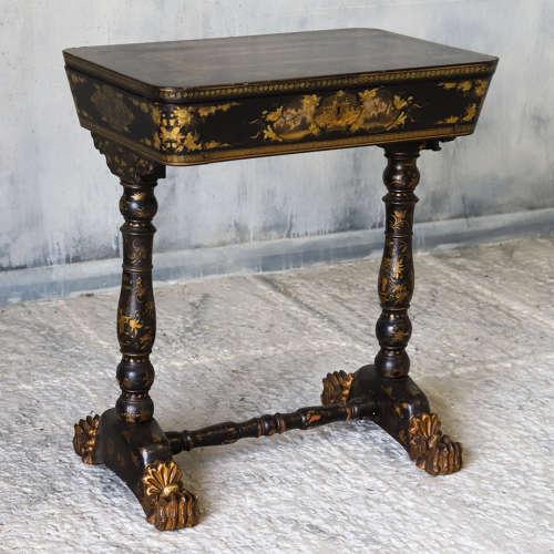Regency Gilt And Lacquer Work Table Chinese Export (1 of 29)