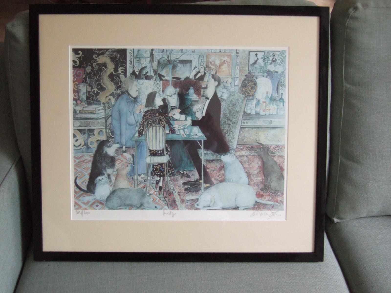 Sue Macartney Snape: Humourous Limited Edition Print "Bridge" (1 of 4) Sue Macartney Snape: Humourous Limited Edition Print "Bridge" (1 of 4)