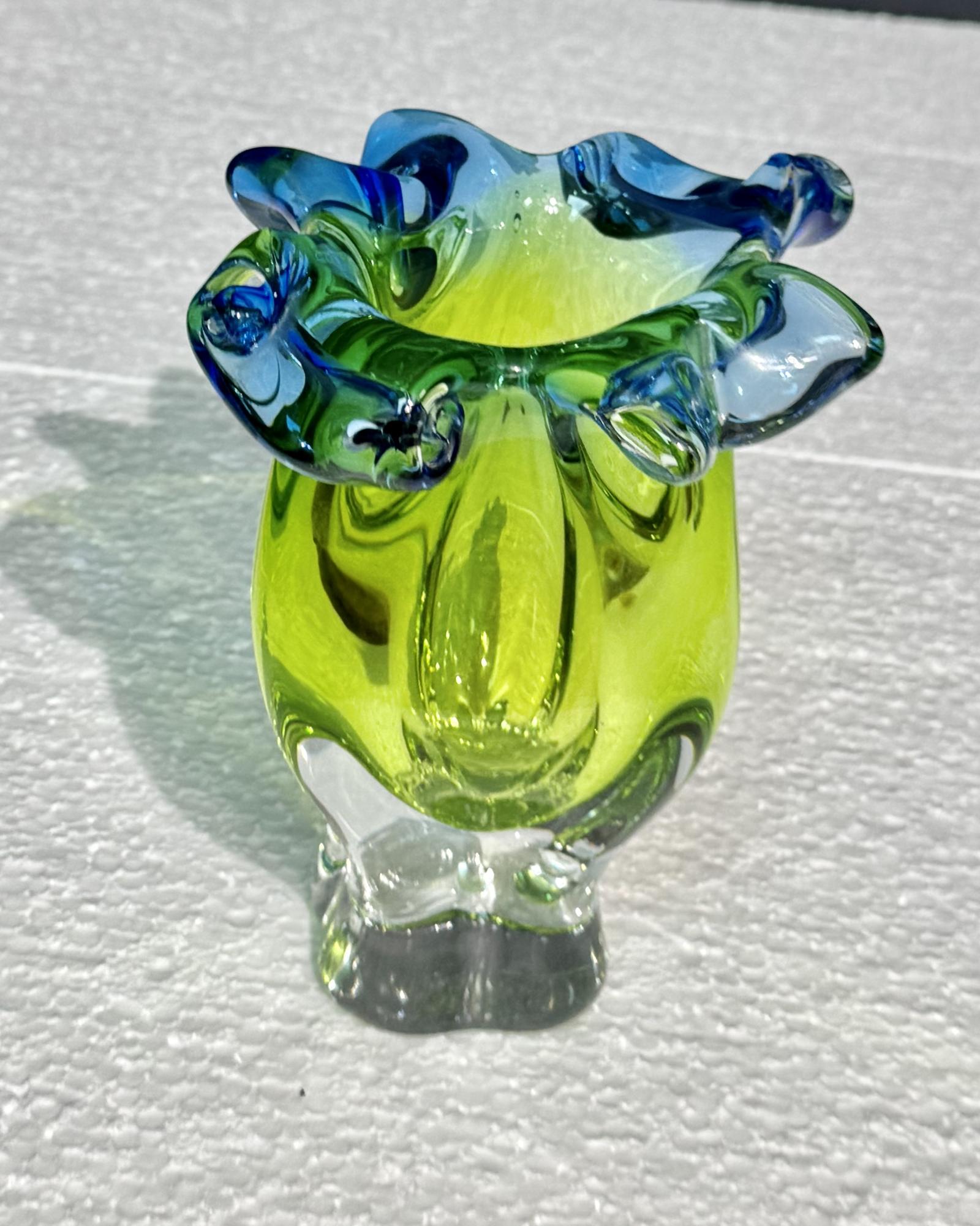 Chribska "Chunky Floriform" Glass Vase (1 of 6)