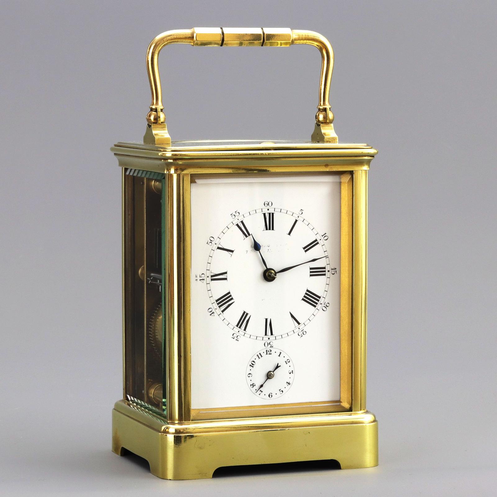 Striking Repeat Carriage Clock with Alarm by Leroy & Cie c.1900 (1 of 13)