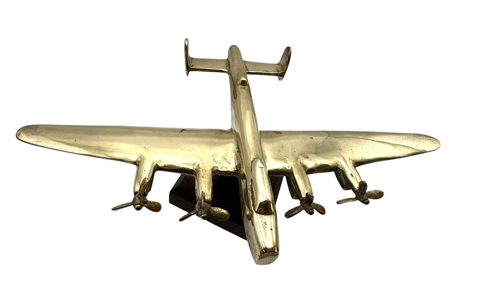 Mid Century Cast Brass Avro Lancaster Plane Desk Model (1 of 12) Mid Century Cast Brass Avro Lancaster Plane Desk Model (1 of 12)
