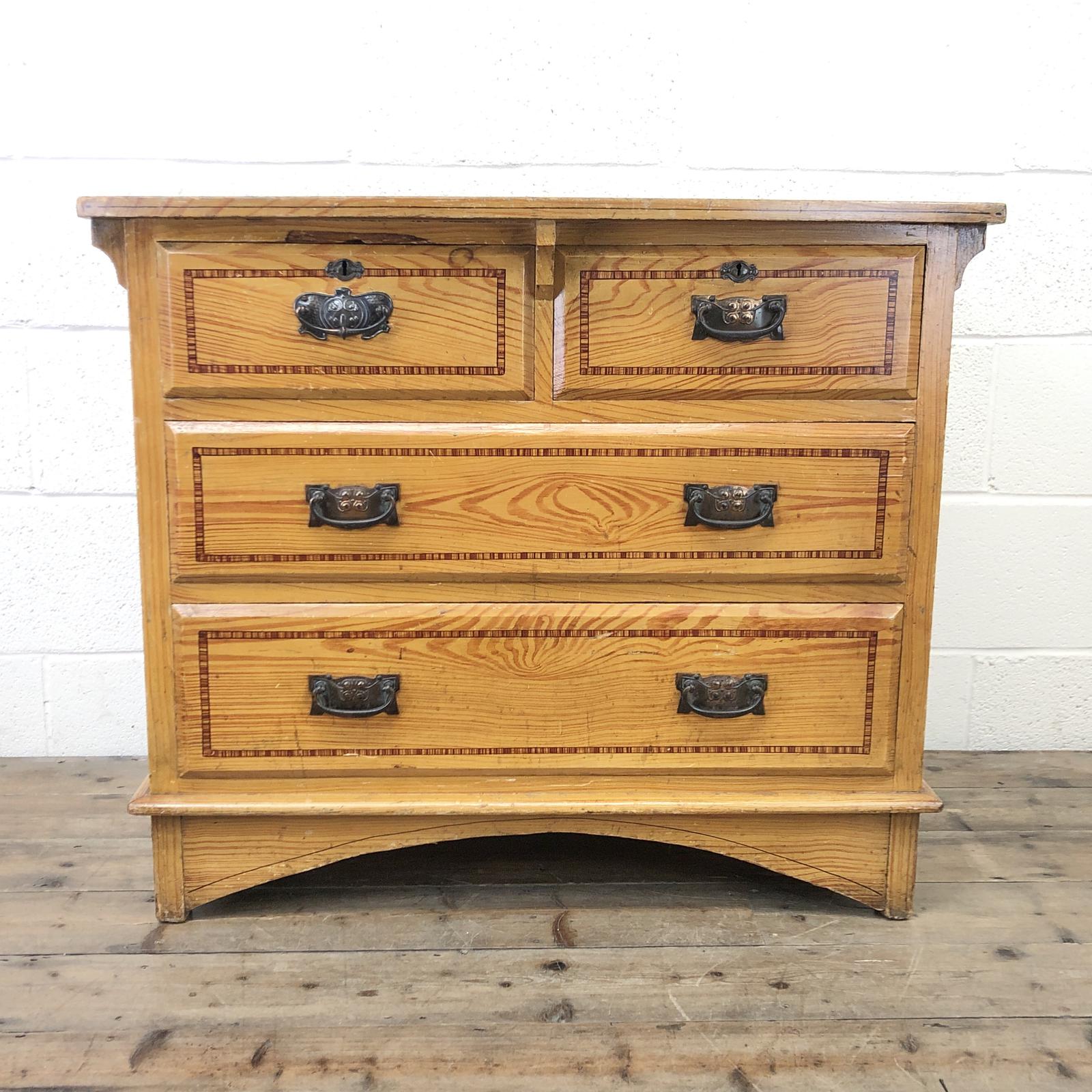 Antique Pine Chest of Drawers (1 of 9) Antique Pine Chest of Drawers (1 of 9)