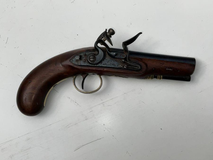 Rare Flintlock Overcoat Pistol for an Inspector of Mail Coaches (1 of 12)