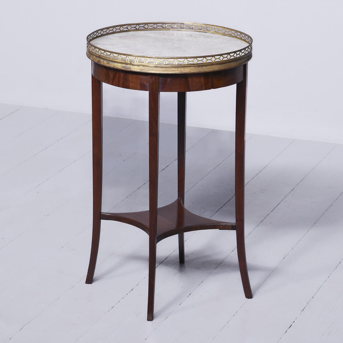 Edwardian French Circular Marble Top Occasional Table (1 of 4) Edwardian French Circular Marble Top Occasional Table (1 of 4)