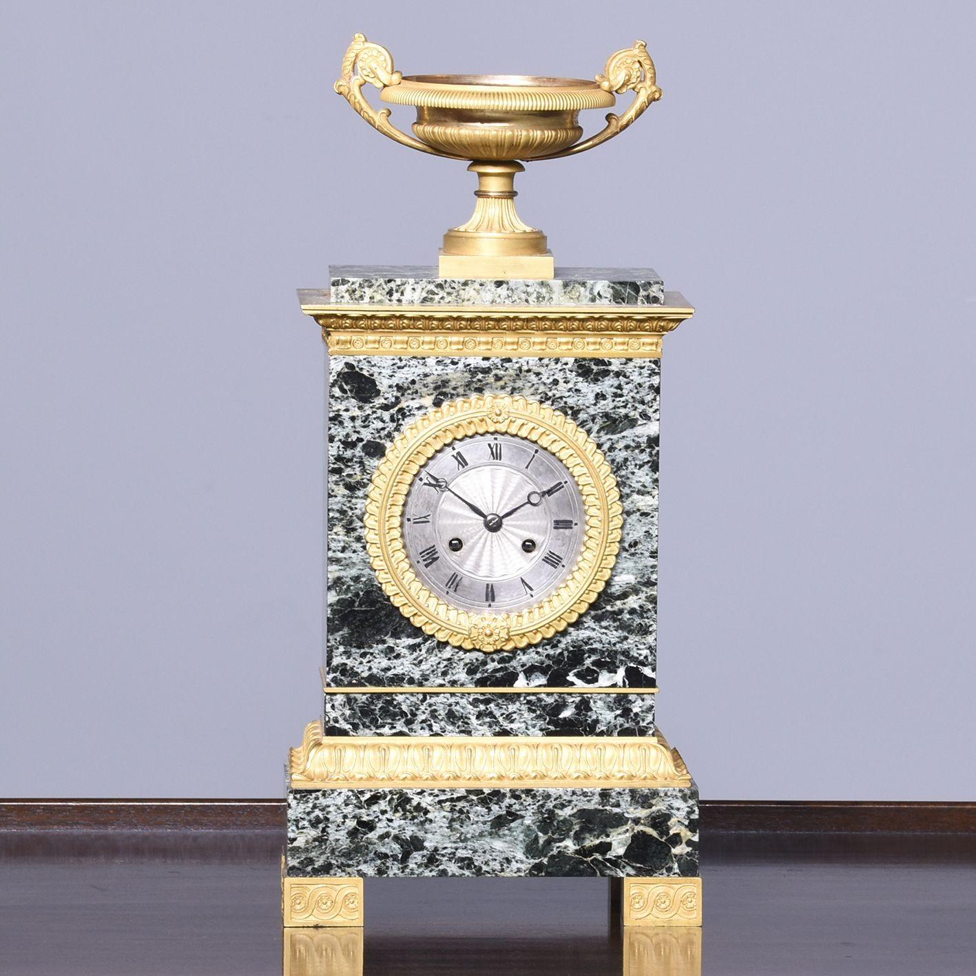 French Empire Marble & Ormolu Clock (1 of 10)