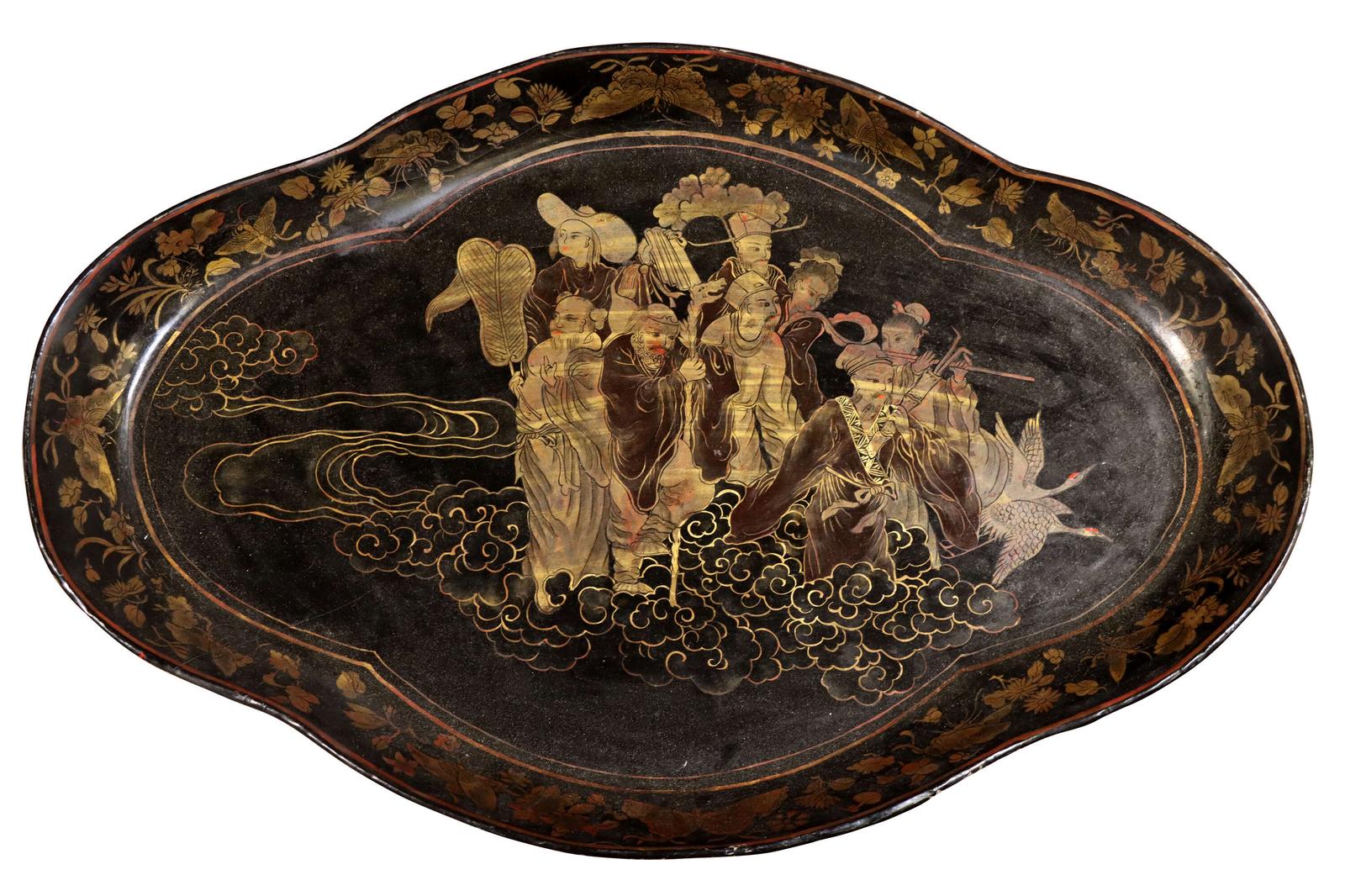 19th Century English Chinoiserie Tray (1 of 5) 19th Century English Chinoiserie Tray (1 of 5)