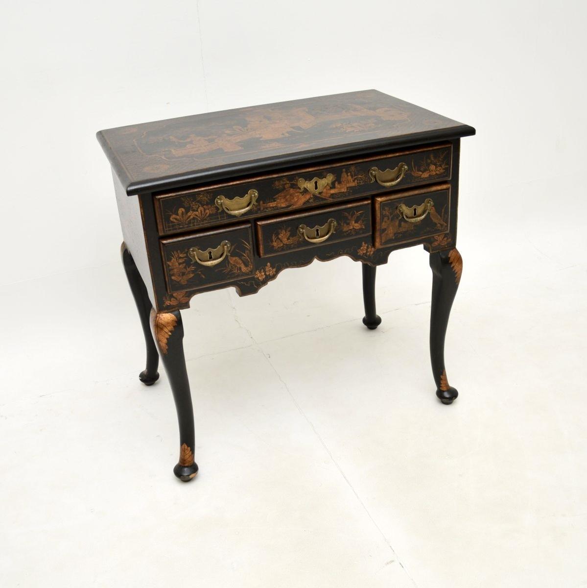 Lacquered Chinoiserie Lowboy Side Table (1 of 11) Lacquered Chinoiserie Lowboy Side Table (1 of 11)