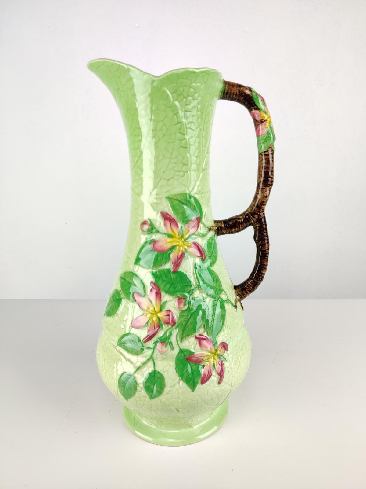 Carlton Ware Green 'Apple Blossom' Jug (1 of 9)