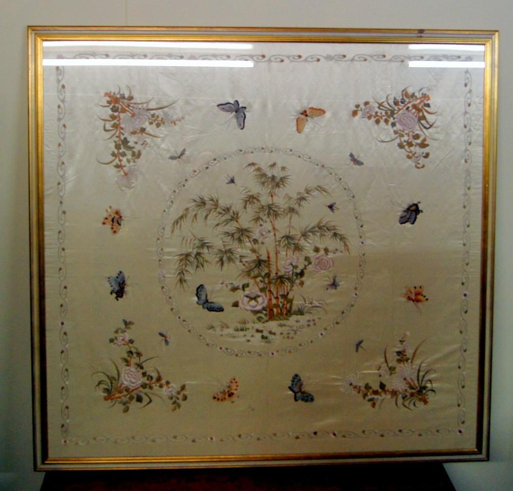 Fantastic Silk Panel Hand Embroidered To The Highest Standard (1 of 7)