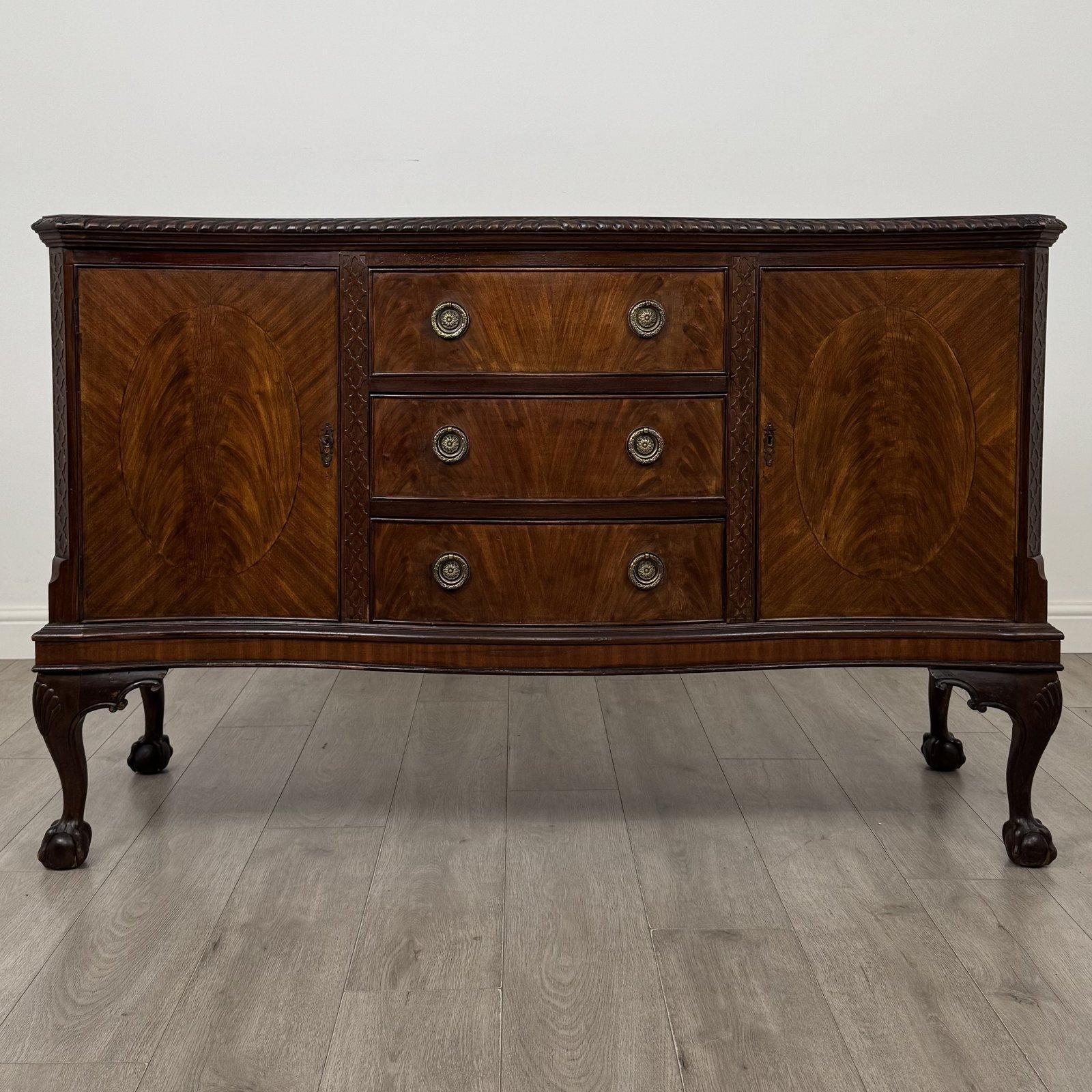 Antique Edwardian Mahogany Sideboard | Claw and Ball Feet | AF-6433 (1 of 13) Antique Edwardian Mahogany Sideboard | Claw and Ball Feet | AF-6433 (1 of 13)