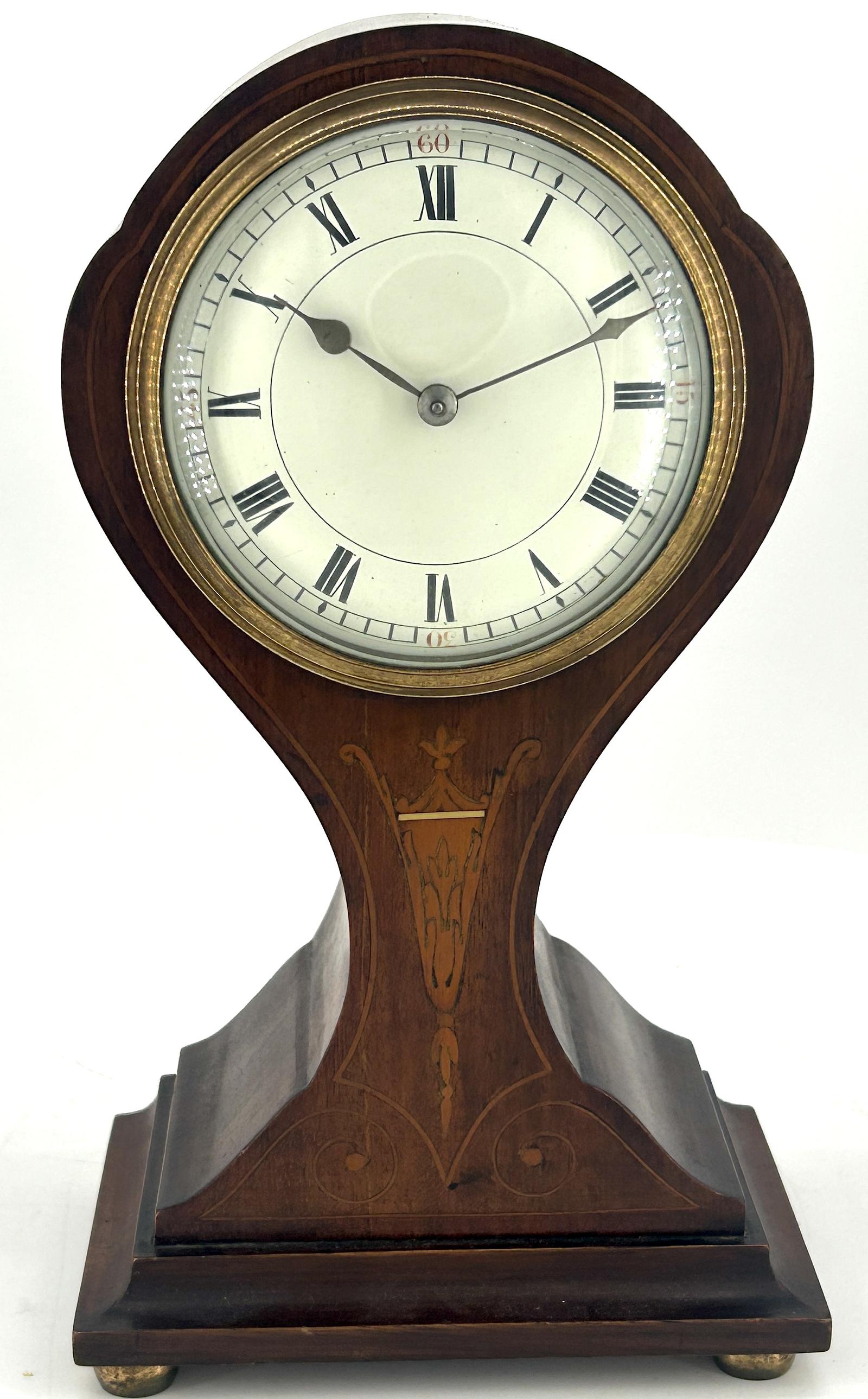 Beautiful Edwardian Art Nouveau Tulip Shape Mantle Clock – c.1905 (1 of 12)