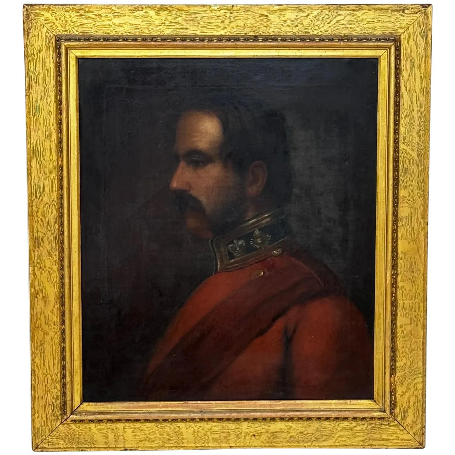 19th Century Military Oil Painting Portrait Red Tunic Coat Victorian Officer (1 of 42)