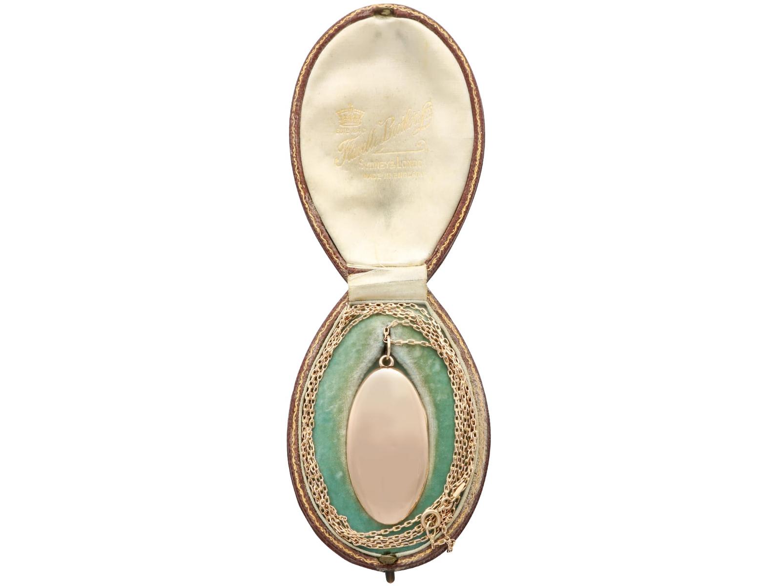 Antique 15ct Yellow Gold Locket Pendant c.1900 (1 of 18)