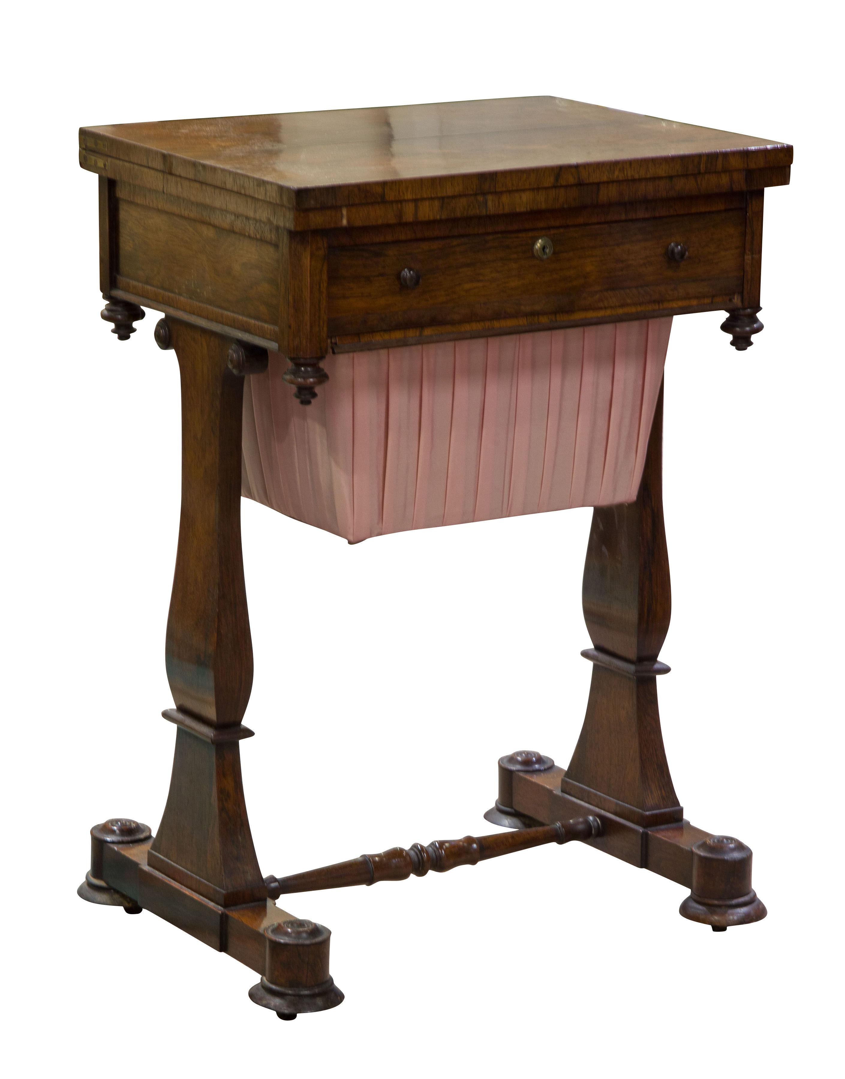 William IV rosewood sewing/work table (1 of 1)