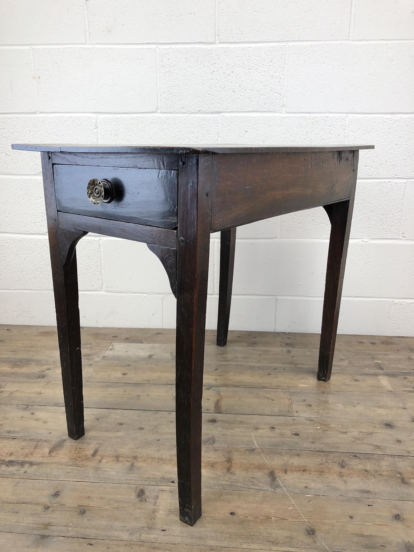 Antique Georgian Oak Side Table with Drawer (1 of 13) Antique Georgian Oak Side Table with Drawer (1 of 13)