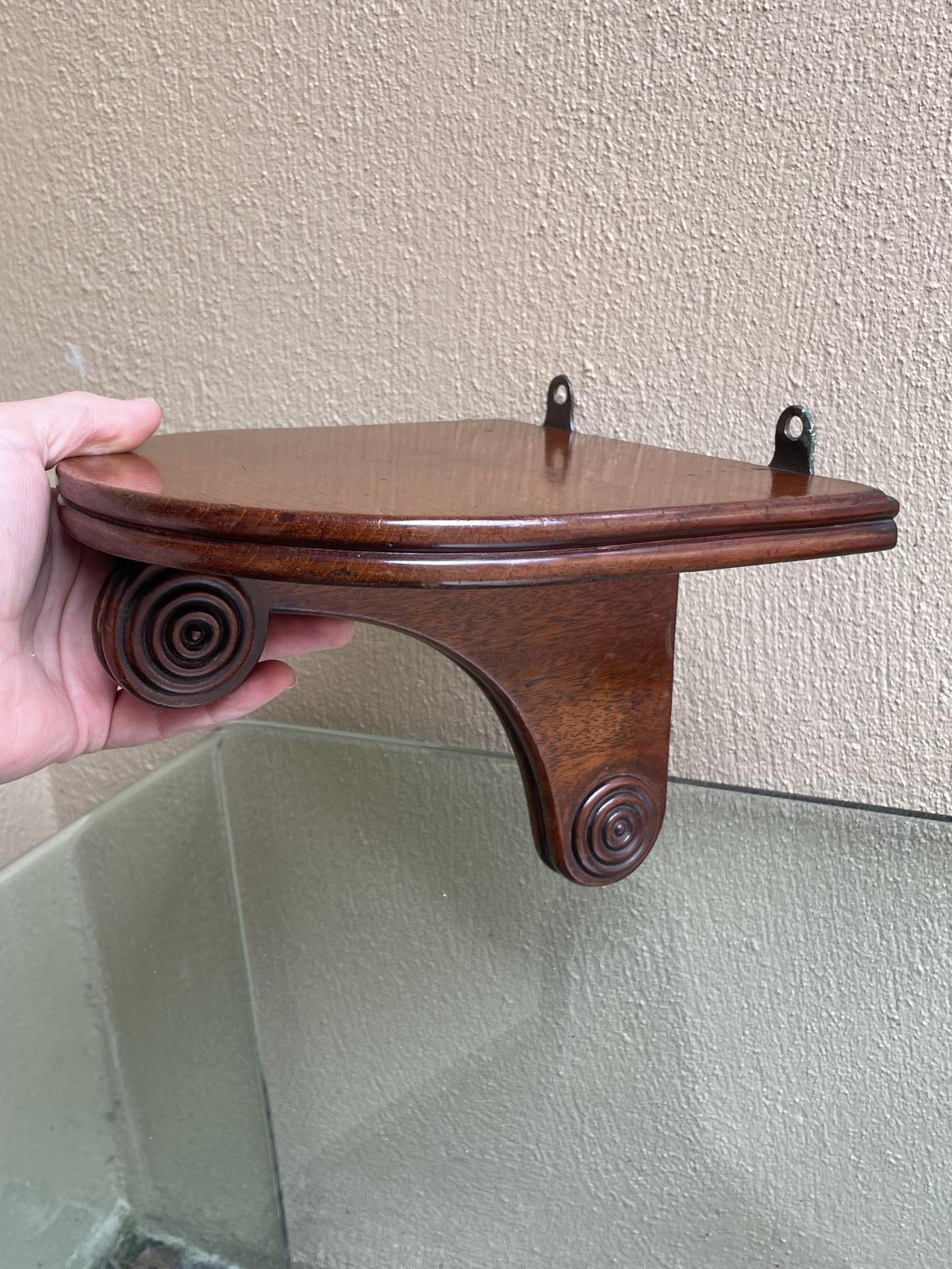 Regency Mahogany Wall Bracket Shelf (1 of 6) Regency Mahogany Wall Bracket Shelf (1 of 6)