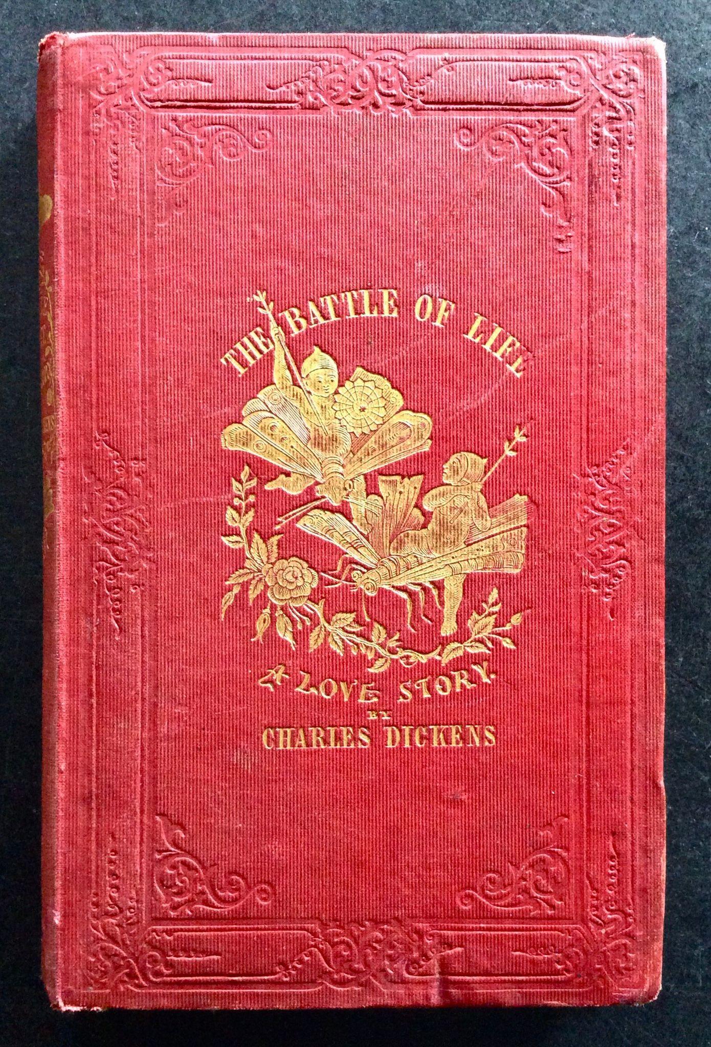 1846 1st Edition Charles Dickens Novel The Battle of Life Original Decorated Binding (1 of 4)