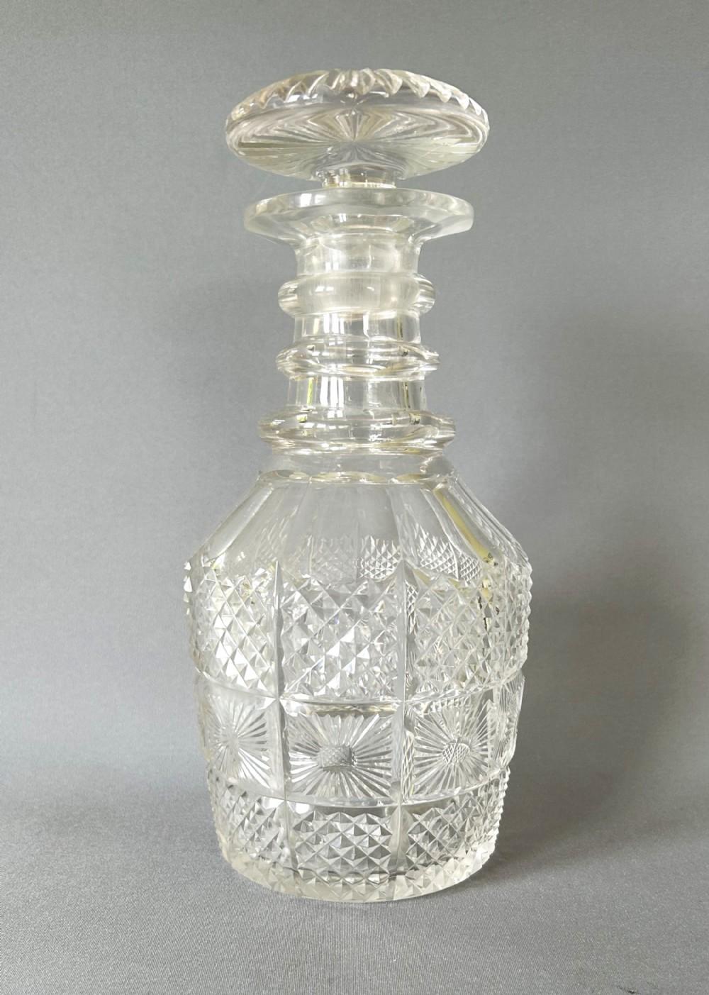 Handsome Large Victorian Cut Glass Decanter (1 of 8)