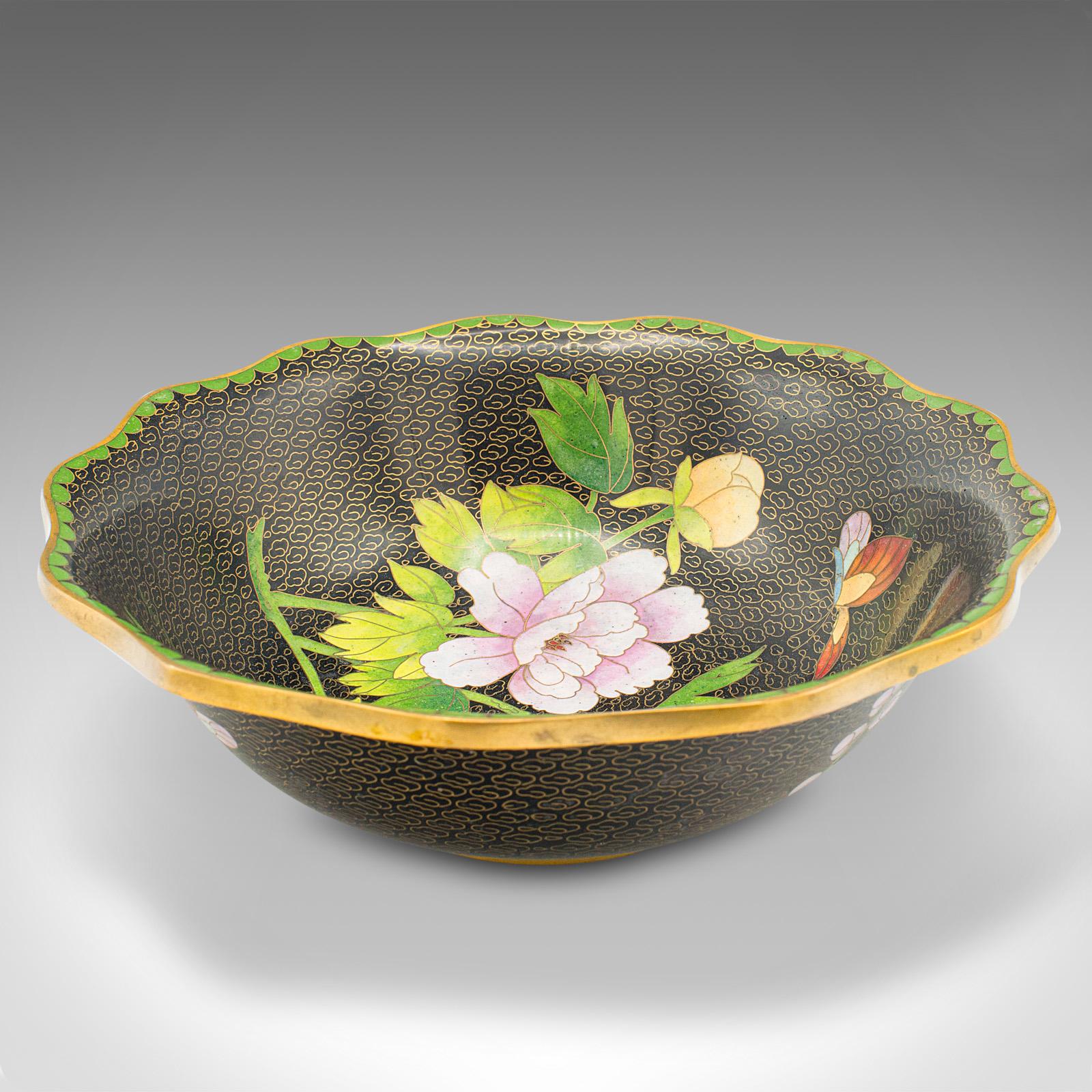 Antique Decorative Bowl, Japanese, Cloisonne, Bonbon, Grape Dish c.1920 (1 of 7)
