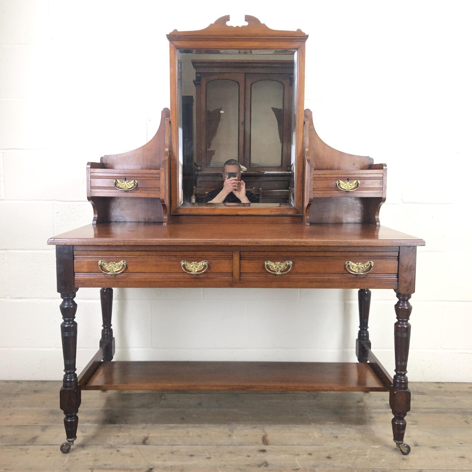 Antique Mirror Back Dressing Table (1 of 10) Antique Mirror Back Dressing Table (1 of 10)