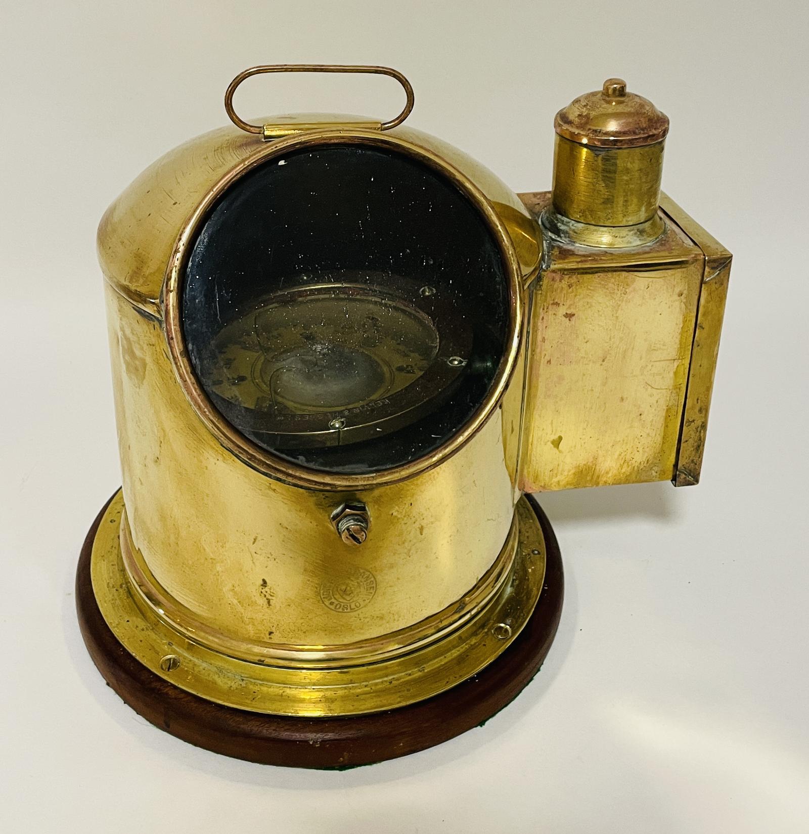 Antique Brass Binnacle Compass with Oil Burner (1 of 11) Antique Brass Binnacle Compass with Oil Burner (1 of 11)