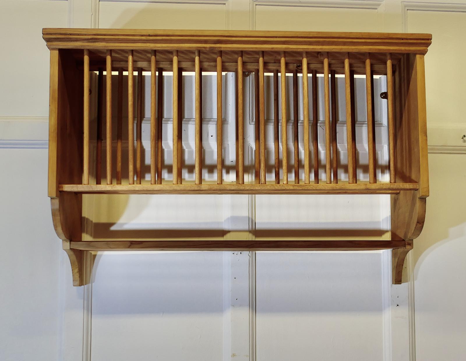 Long Pine Wall Hanging Plate Draining Rack (1 of 4)