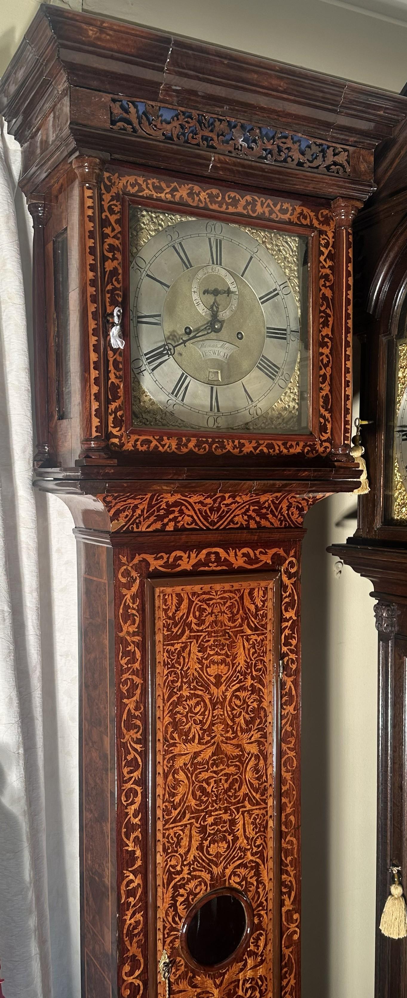 ANTIQUE MARQUETRY "IPSWICH" LONGCASE / GRANDFATHER CLOCK (1 of 7) ANTIQUE MARQUETRY "IPSWICH" LONGCASE / GRANDFATHER CLOCK (1 of 7)