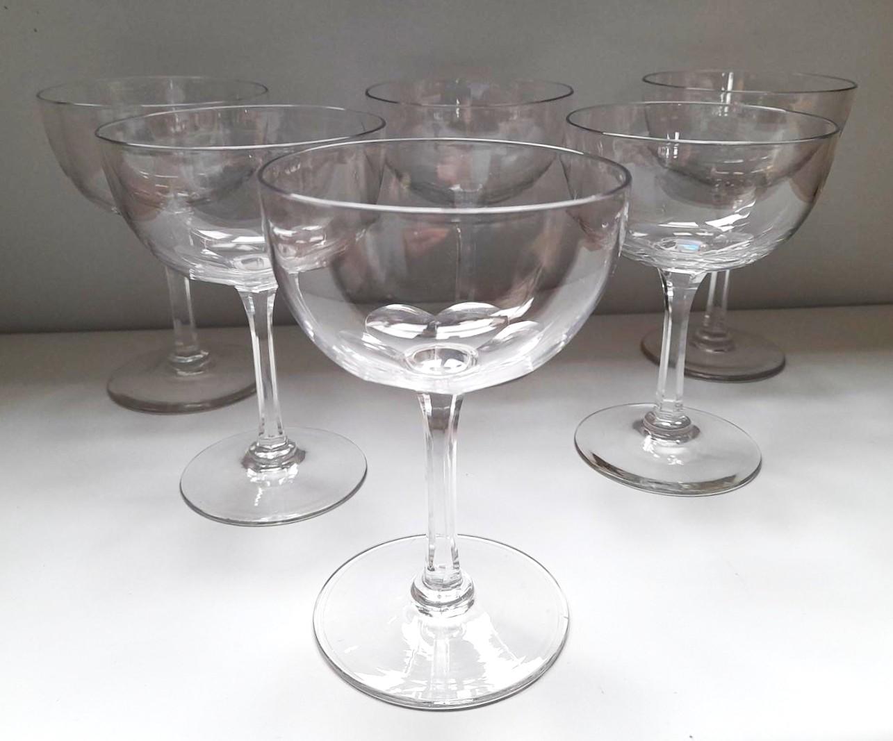 Lovely Set of 6 Late Victorian Cut Glass Champagne Bowls (1 of 9) Lovely Set of 6 Late Victorian Cut Glass Champagne Bowls (1 of 9)