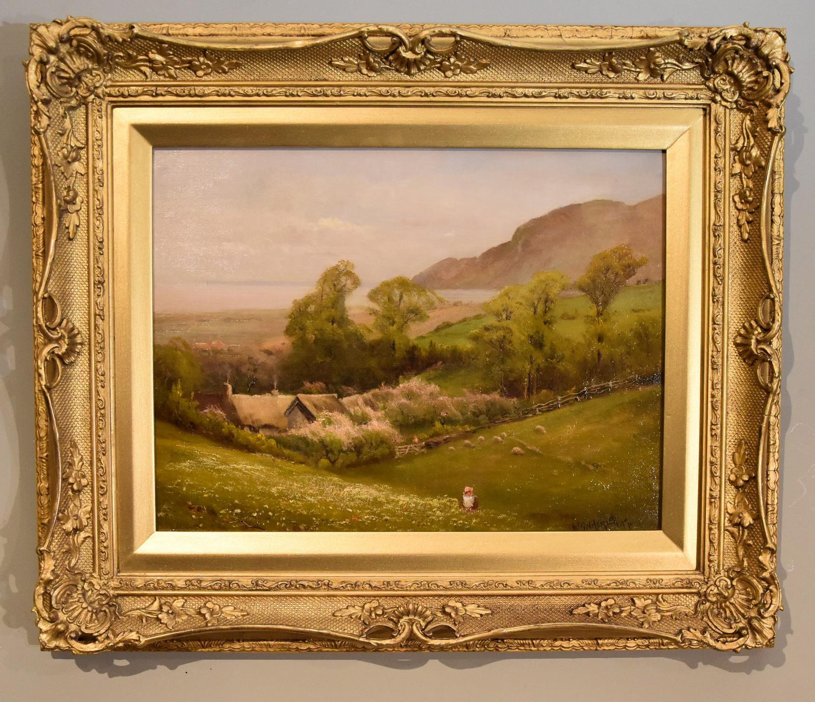Oil Painting by Walter Henry Goldsmith "Springtime, Porlock, Somerset" (1 of 6)
