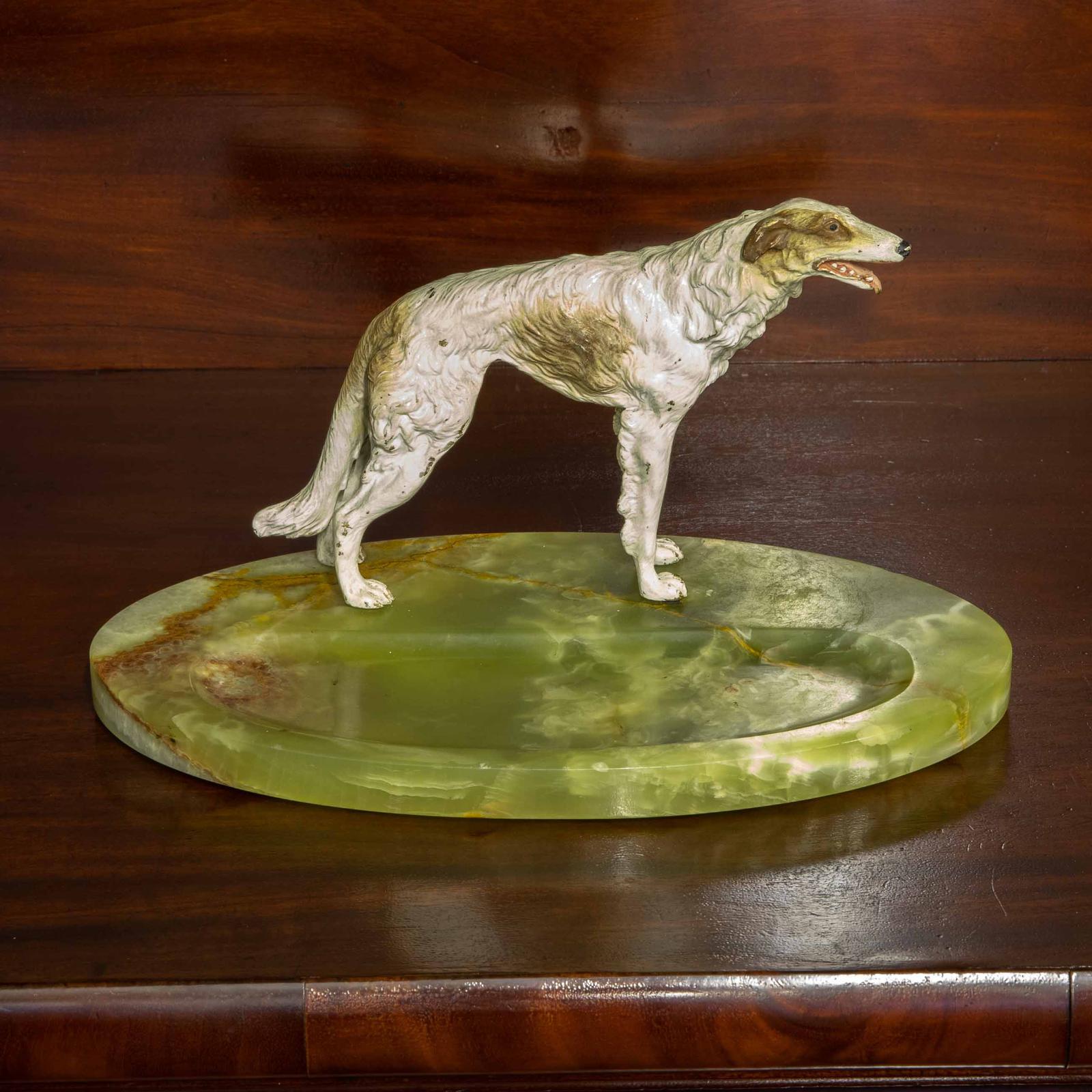 Cold Painted Bronze Borzoi Desk Companion (1 of 7)