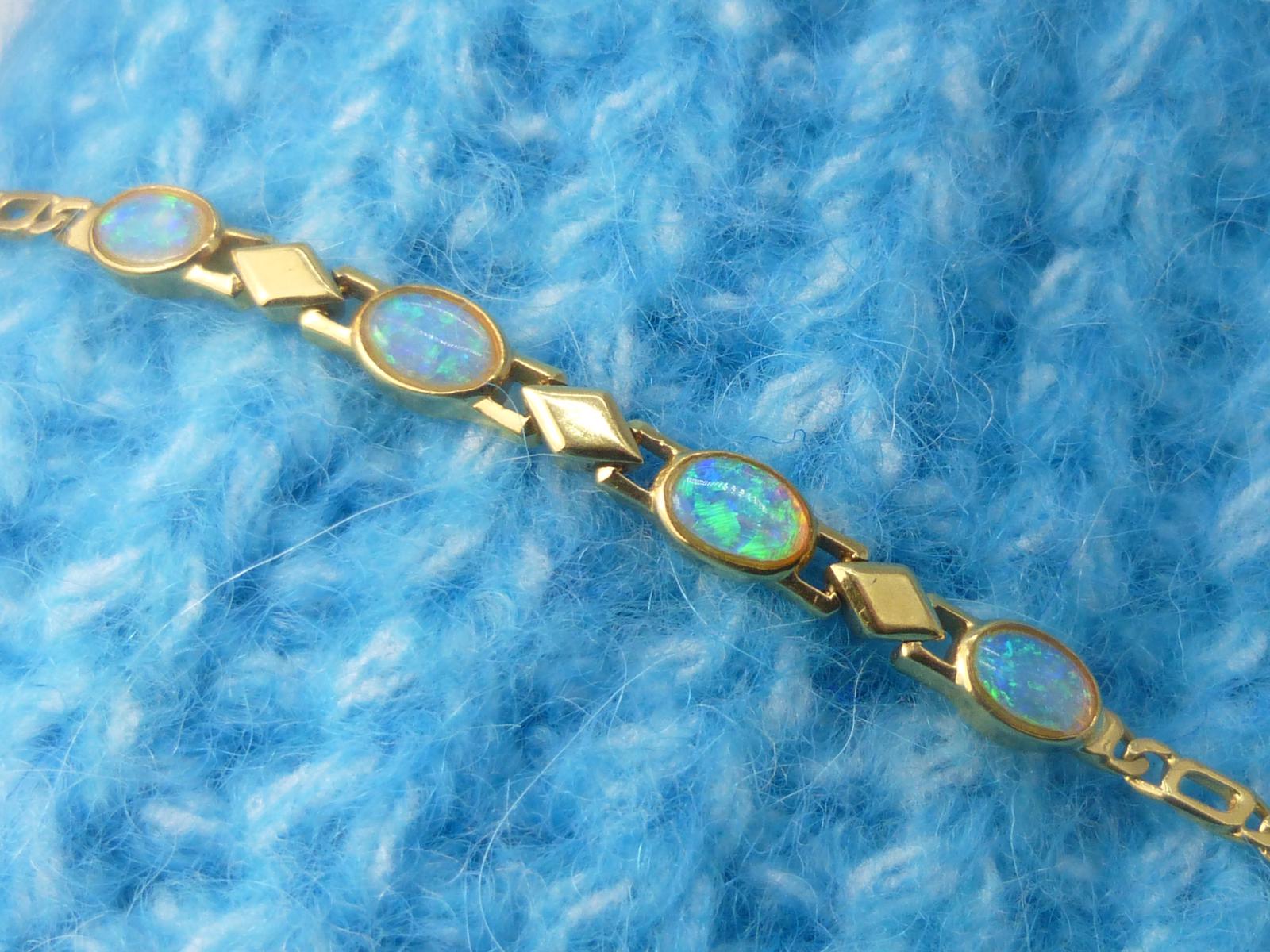 18ct Gold & Opal Bracelet (1 of 7) 18ct Gold & Opal Bracelet (1 of 7)