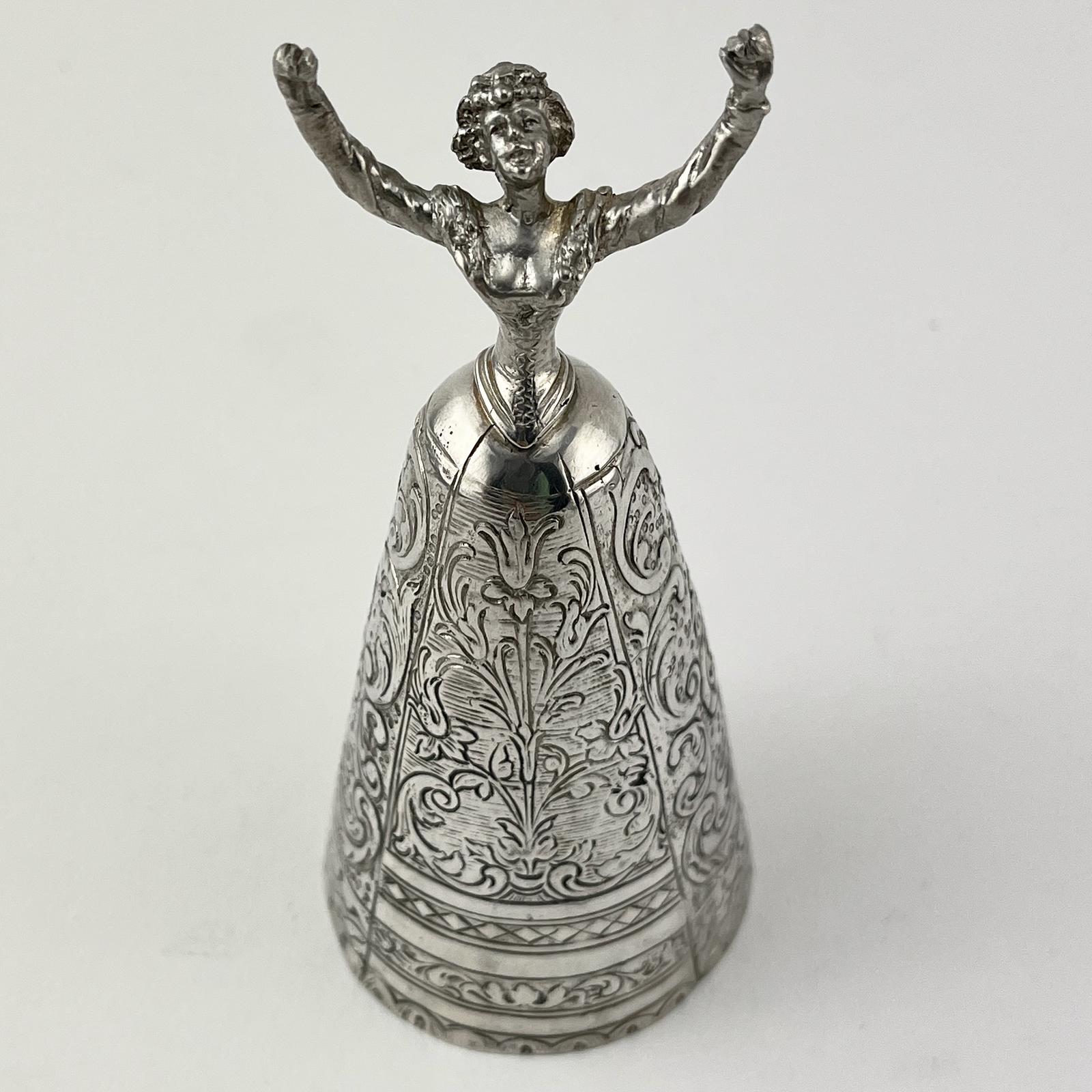 Decorative Dutch Import Sterling Silver Table Bell (1 of 7)