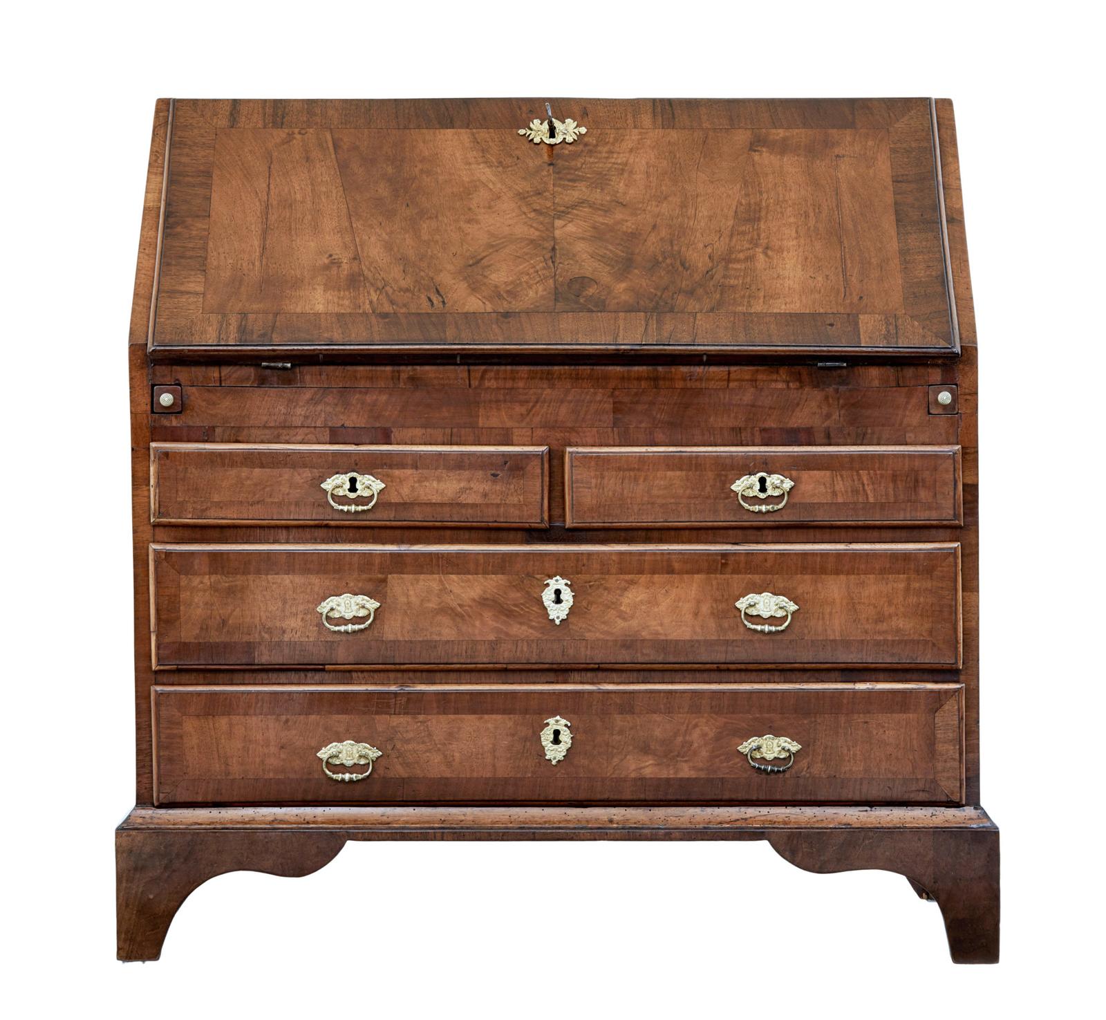 Danish 18th Century Walnut Bureau Writing Desk (1 of 10)