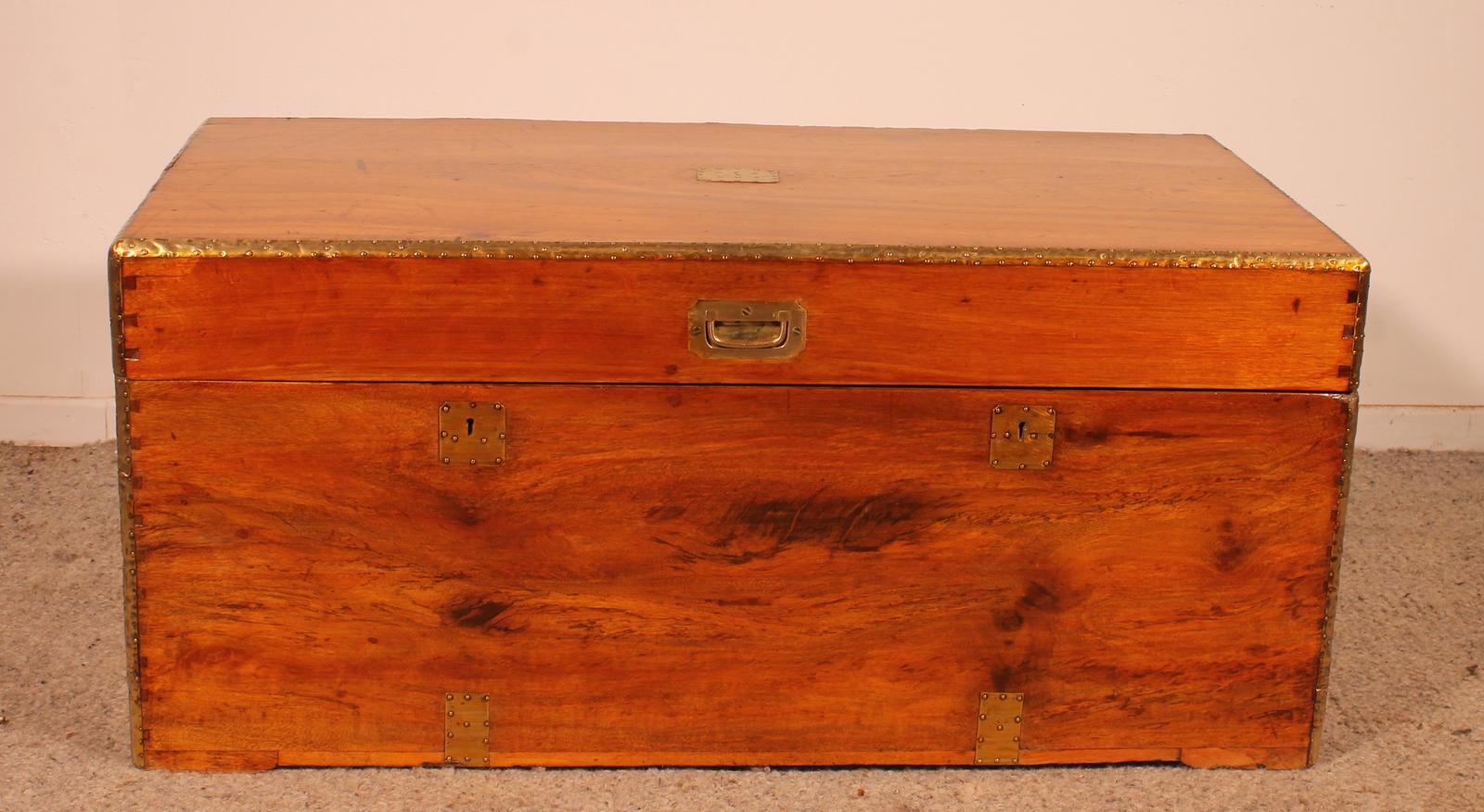 19th Century Camphor Wood Marine / Campaign Chest (1 of 12)