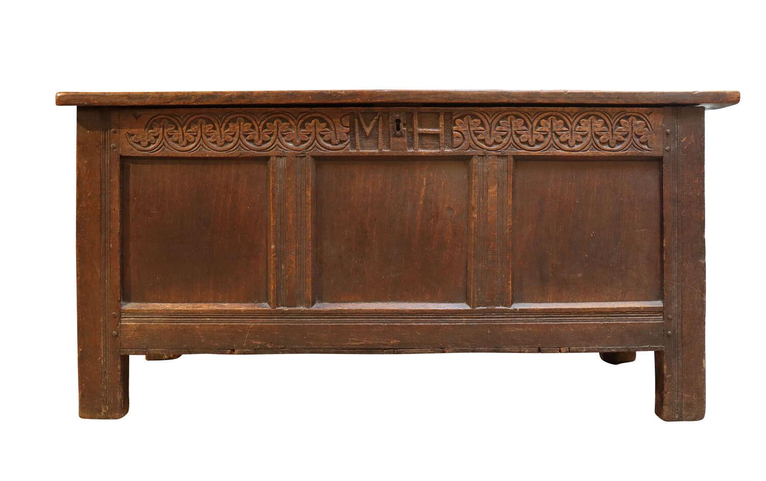 17th Century Oak Coffer (1 of 5)