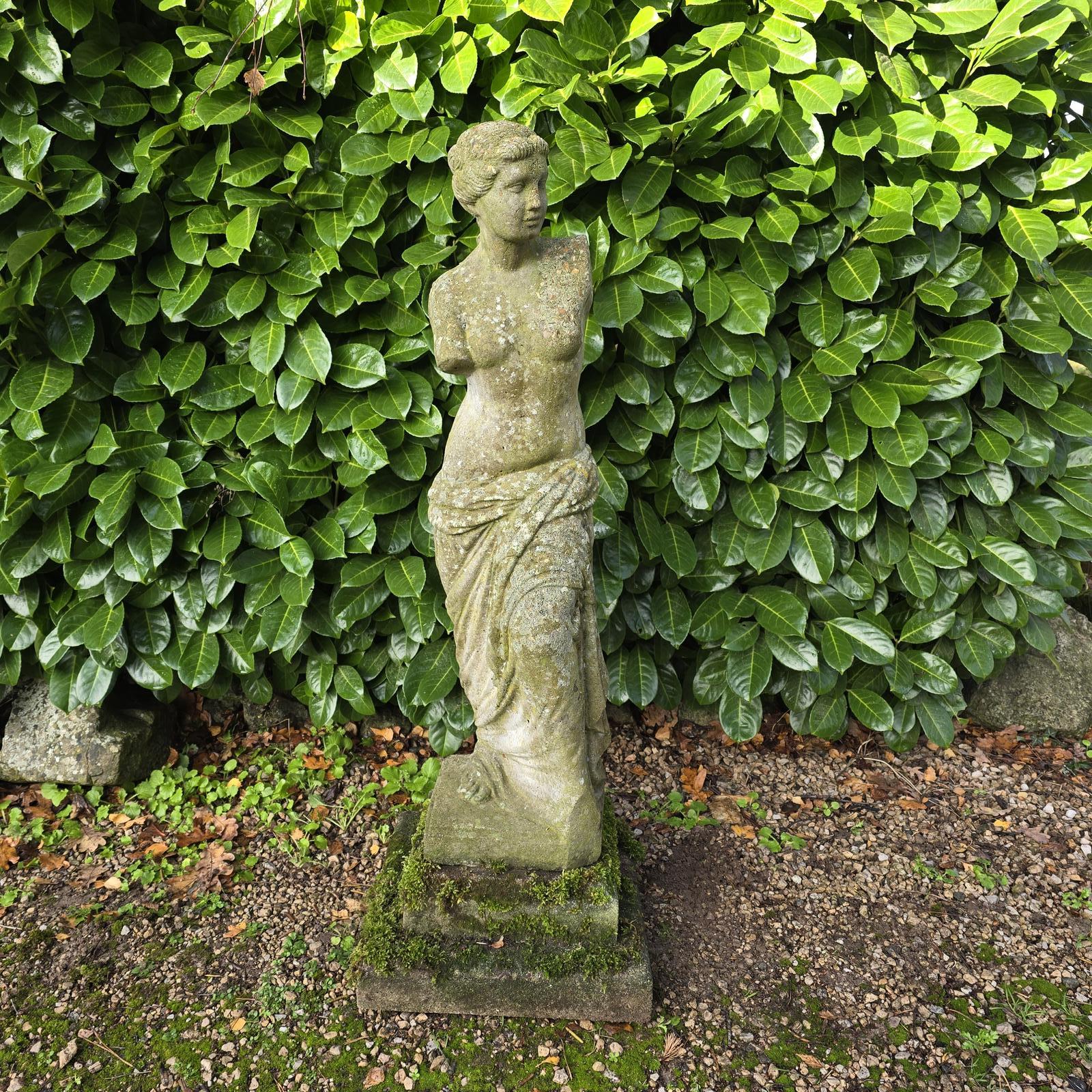 Stone Lady On Plinth (1 of 6)