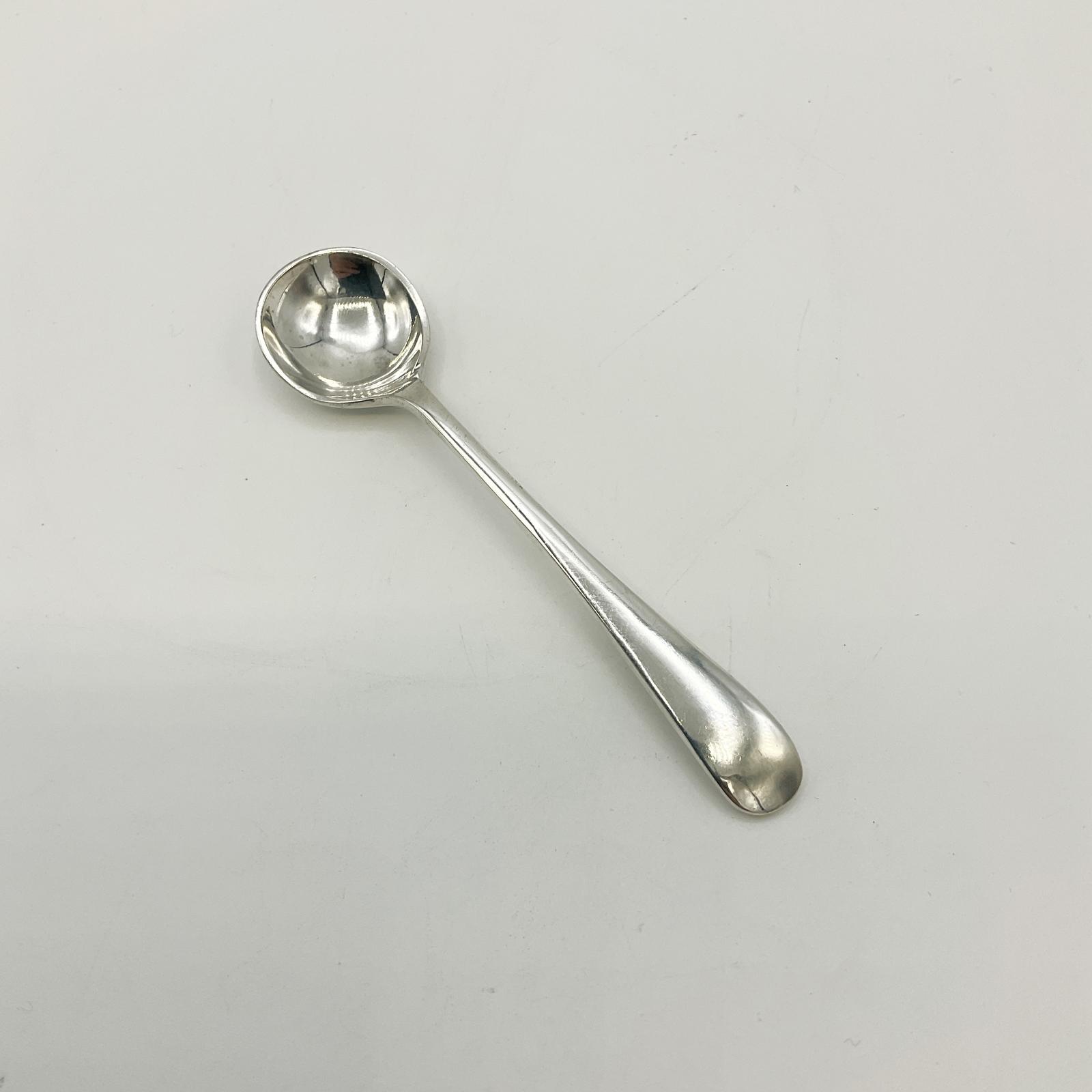 Antique 1920s Silver Plated Salt Spoon (1 of 9)