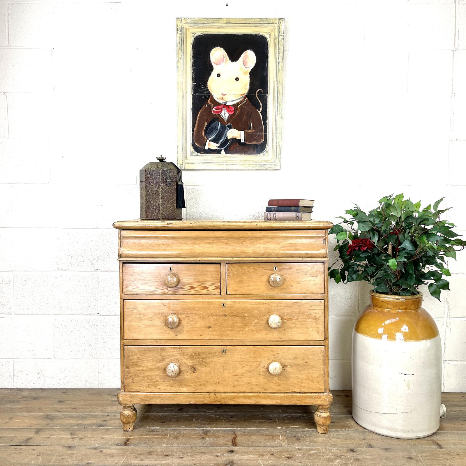 Antique Pine Chest of Drawers (1 of 11) Antique Pine Chest of Drawers (1 of 11)