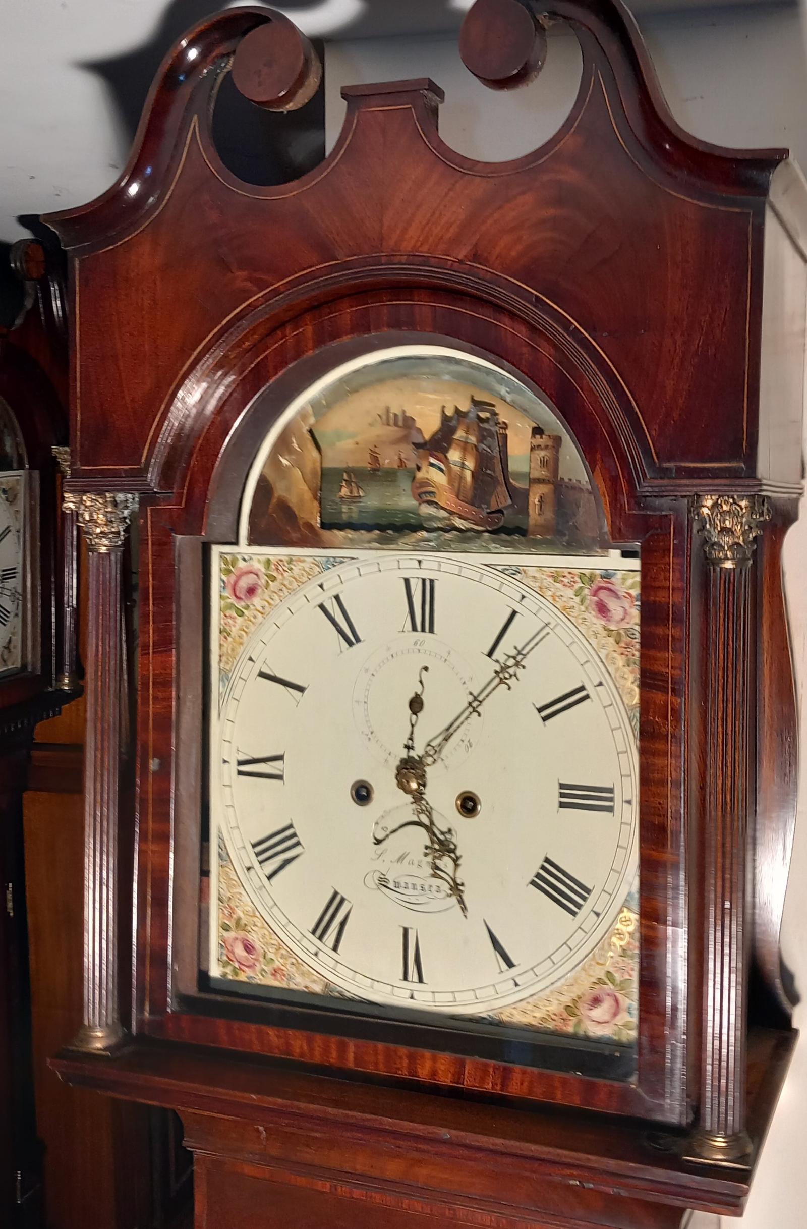 Antique Swansea Automation Ship Longcase Clock (1 of 6)