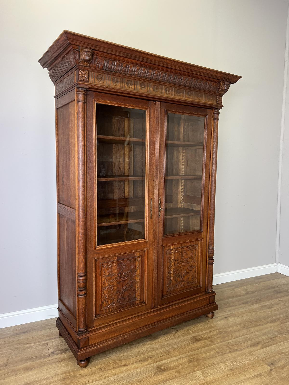 Bookcase Antique French Glazed Display Oak Sideboard (1 of 15) Bookcase Antique French Glazed Display Oak Sideboard (1 of 15)