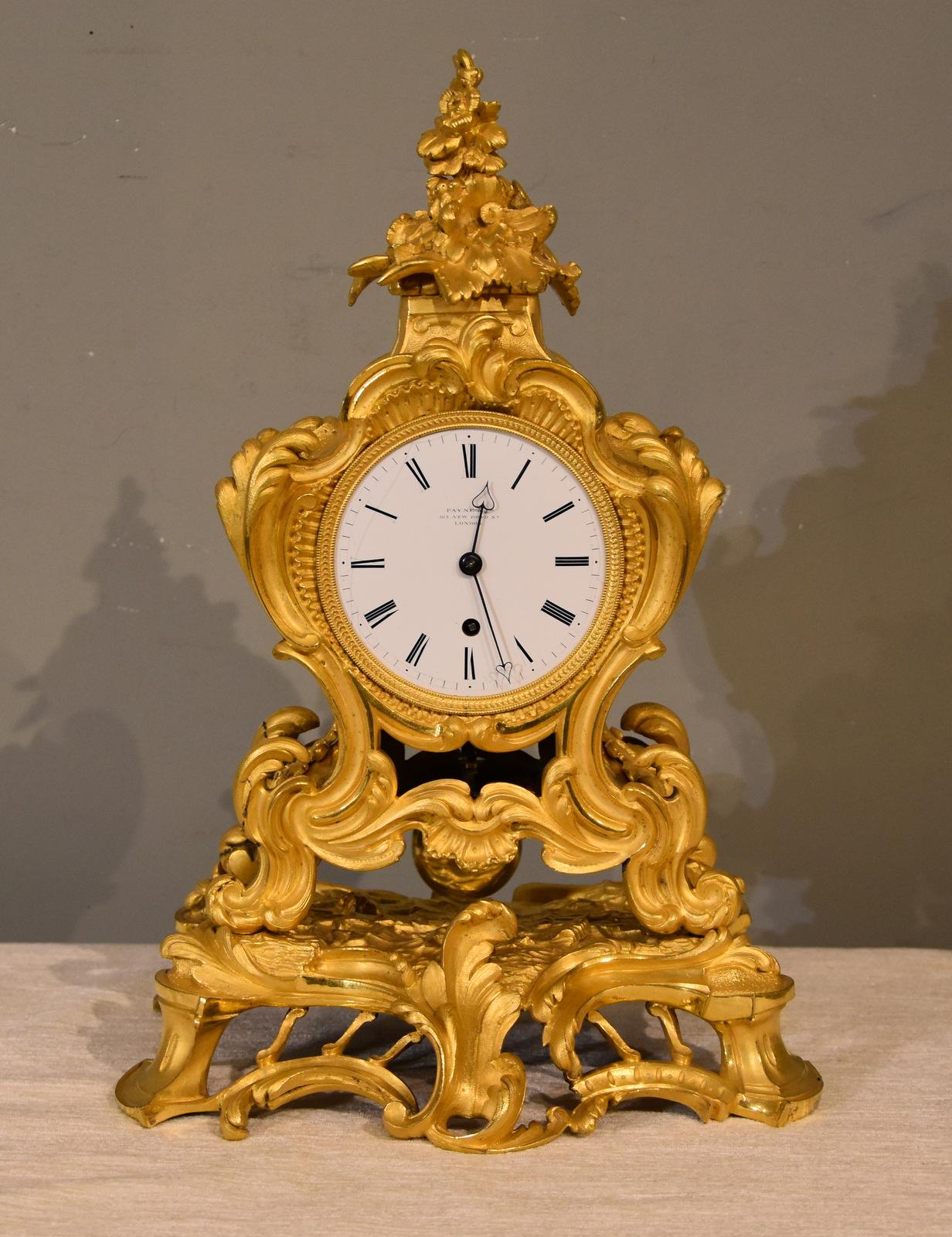English Gilt Bronze Mantel Timepiece (1 of 9) English Gilt Bronze Mantel Timepiece (1 of 9)