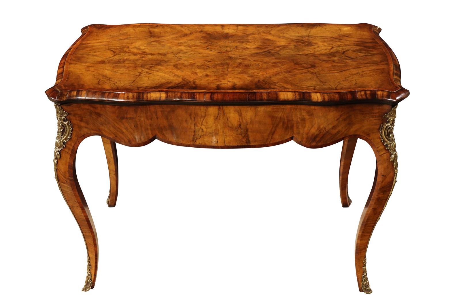 Fine Mid-19th Century French Louis XV Style Burr Walnut Fold Over Card / Games Table, Circ (1 of 8) Fine Mid-19th Century French Louis XV Style Burr Walnut Fold Over Card / Games Table, Circ (1 of 8)