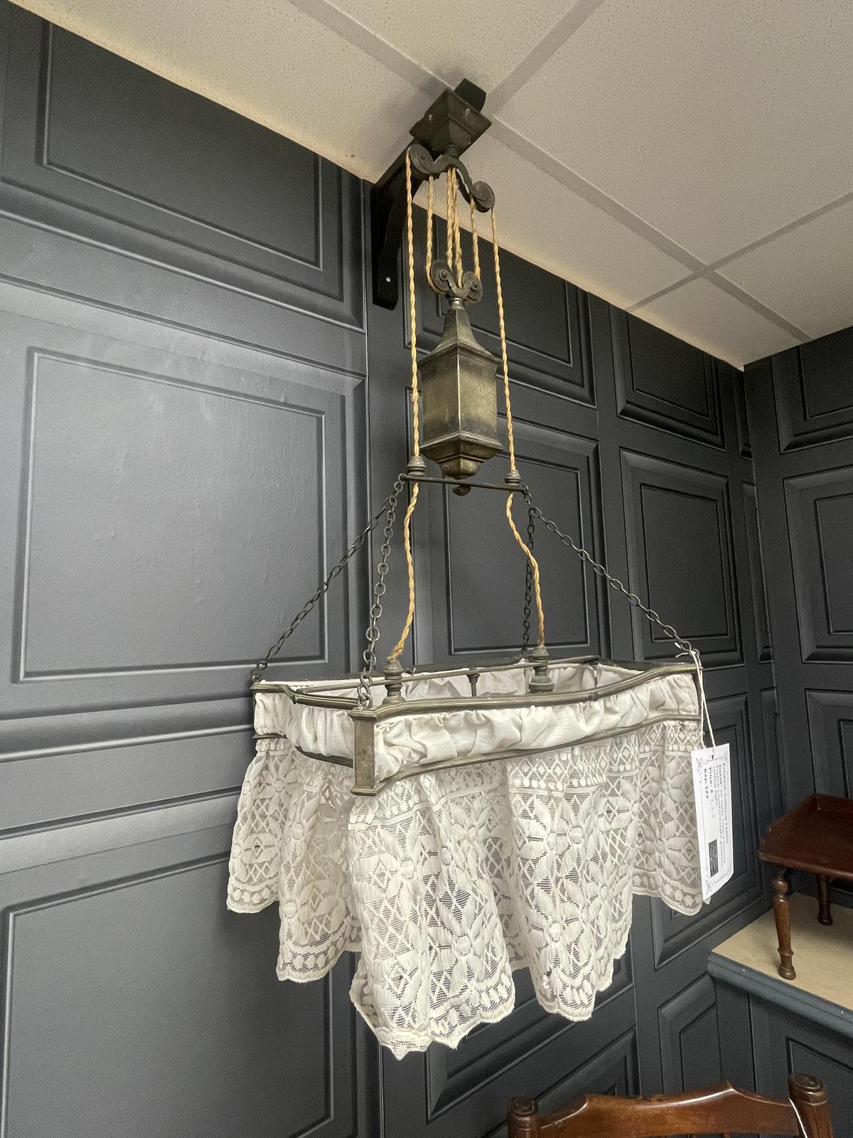 French Counterweight Parlour Ceiling Light (1 of 5)
