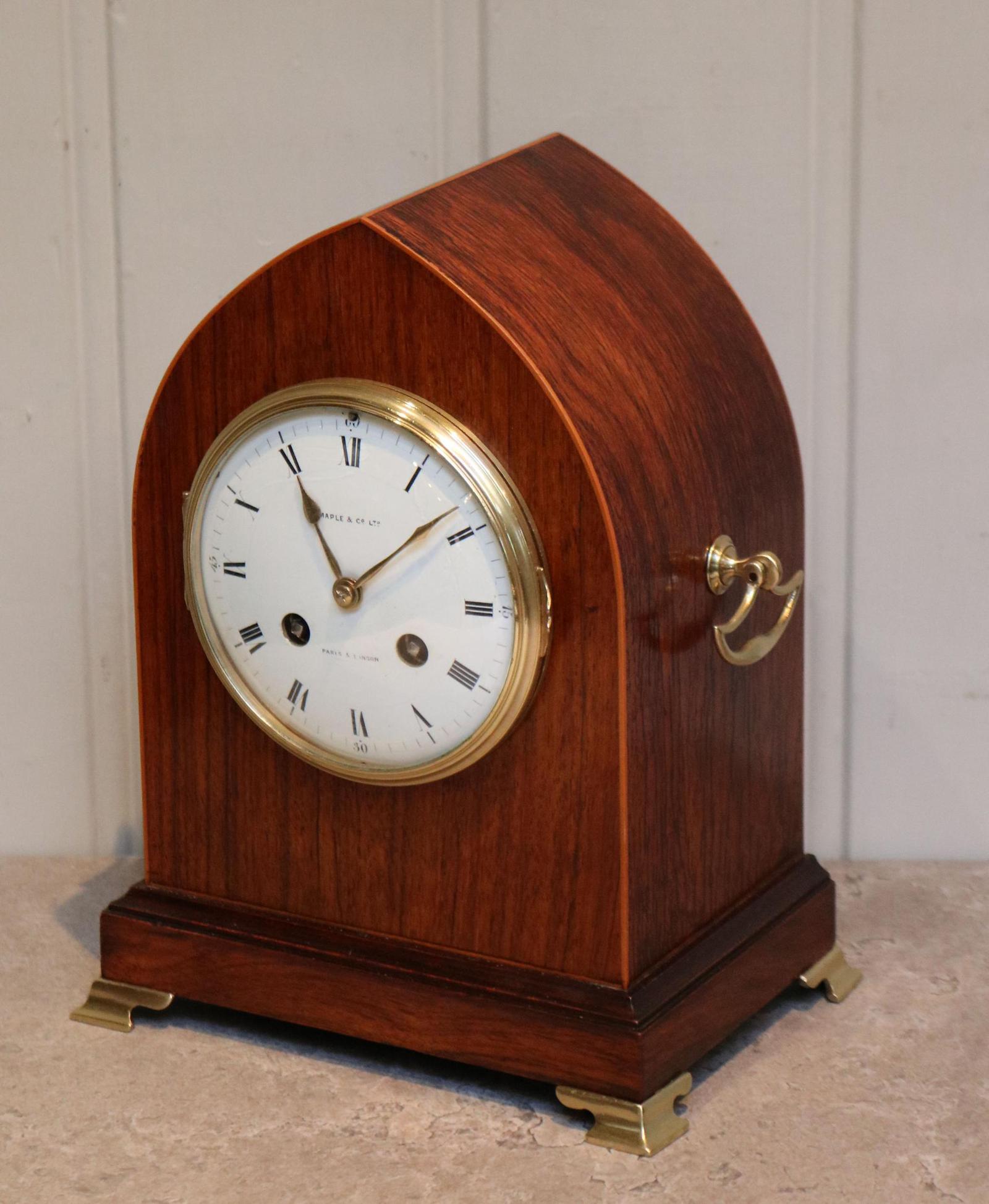 Good Quality 19th Century Rosewood Lancet Top Mantel Clock c.1890 (1 of 13) Good Quality 19th Century Rosewood Lancet Top Mantel Clock c.1890 (1 of 13)