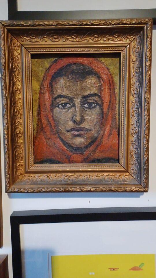 ‘Girl in Red’ Original Oil on Canvas by Jack Noel Kilgour (1 of 2)