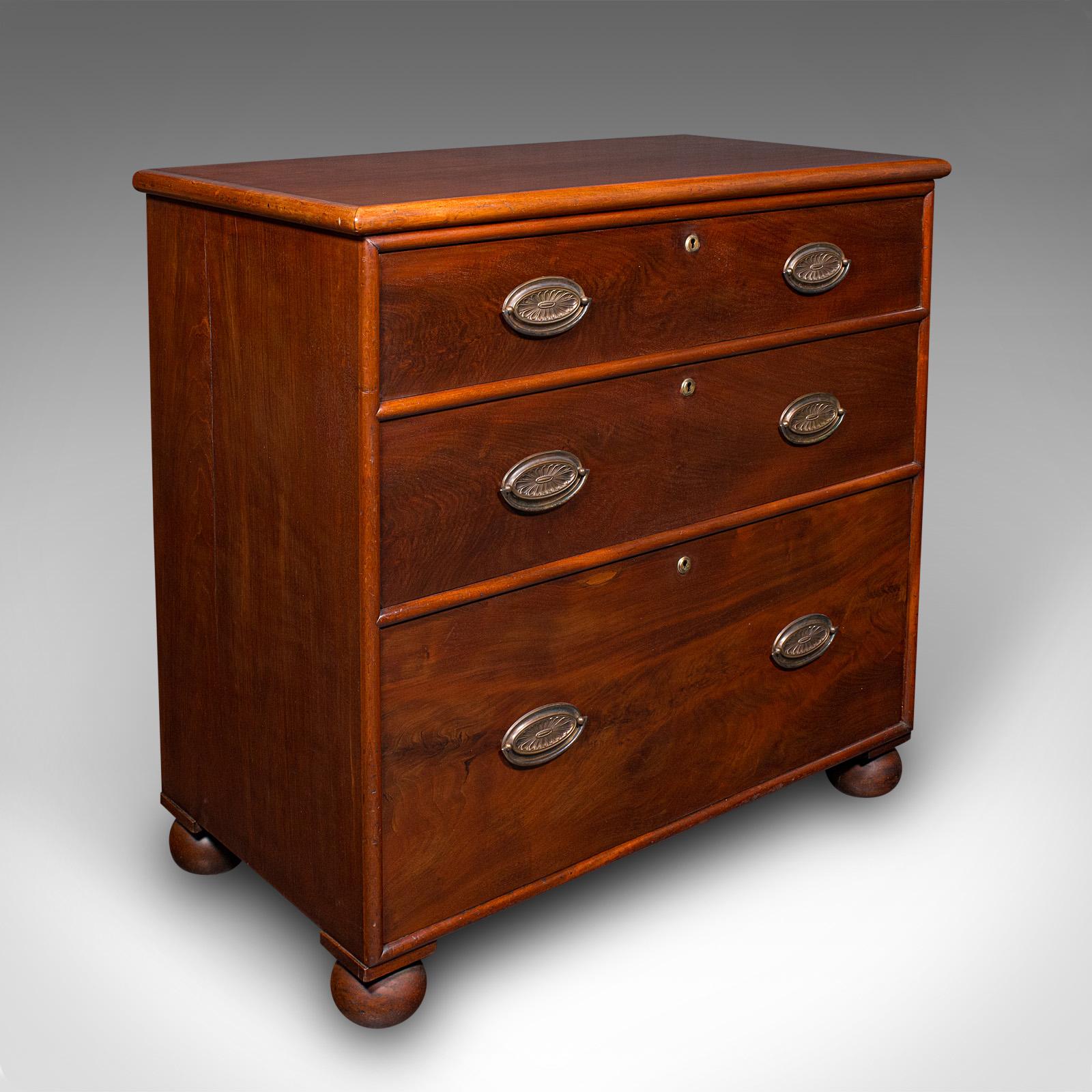 Antique Chest of Drawers, English, Storage, Cot Drawer, Neoclassical, Victorian (1 of 10)